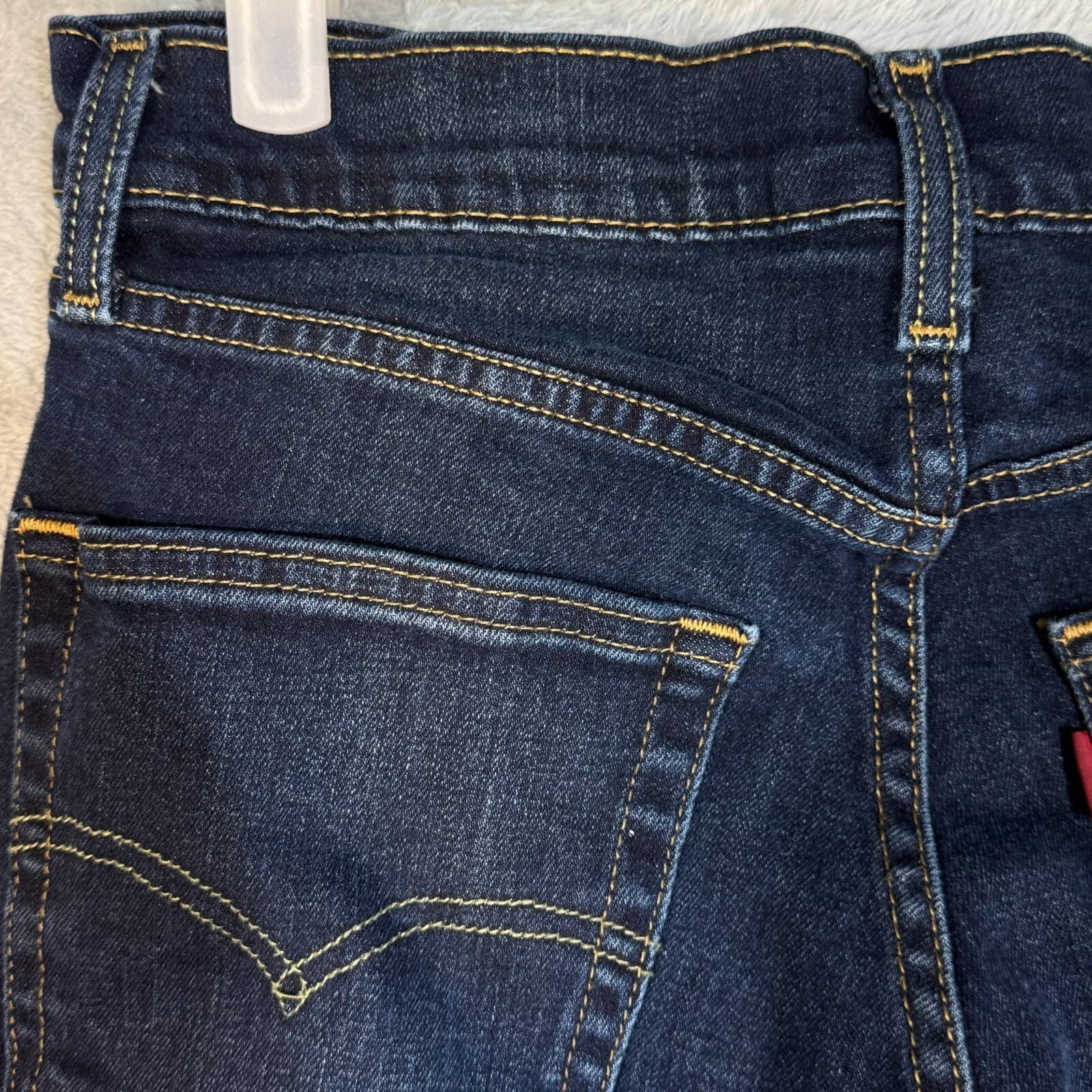 Levis 511 Mens Jeans 30x30 Blue Stretch Denim Medium Wash Straight Leg - Thumbnail 6