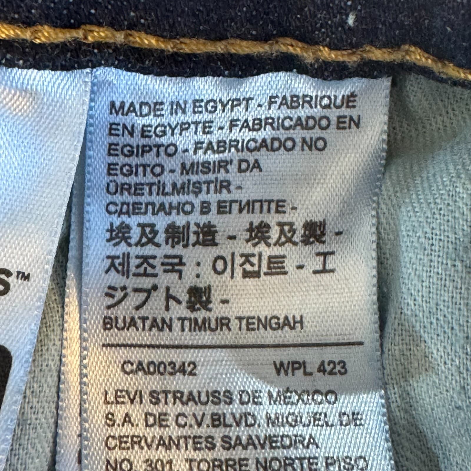 Levis 511 Mens Jeans 30x30 Blue Stretch Denim Medium Wash Straight Leg - Thumbnail 12