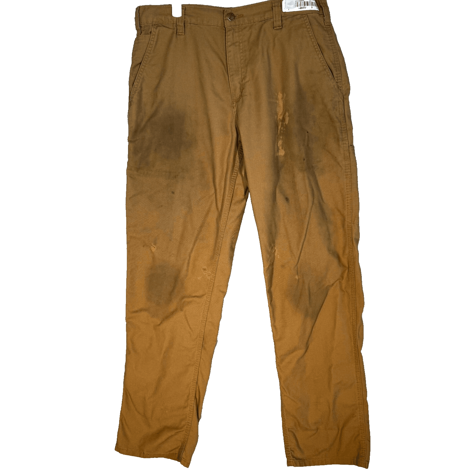 Carhartt Carpenter Pants Men’s 34x36 Brown Cotton Dungaree Fit Straight Leg - Image 1