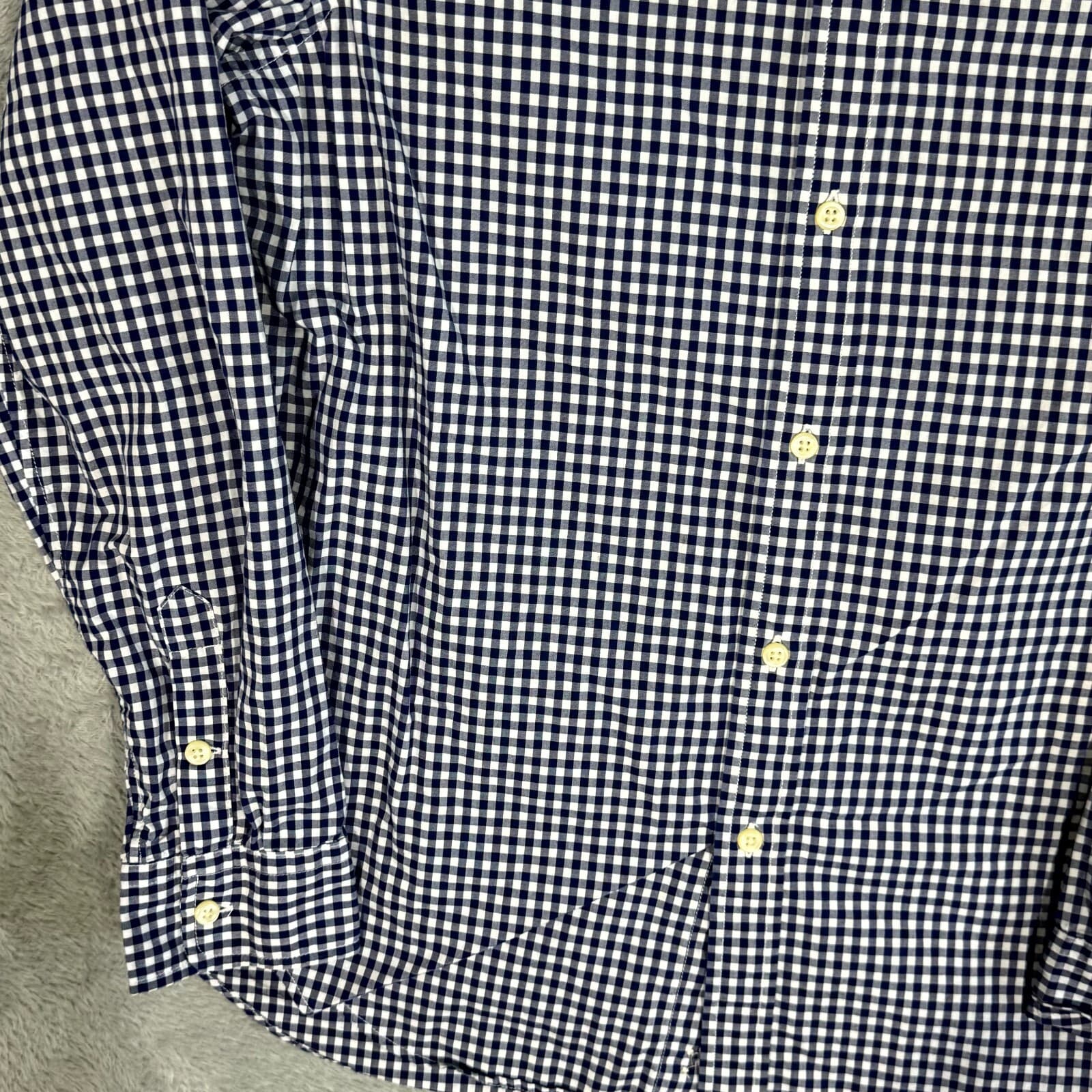 Ralph Lauren Boys Button Down Shirt XL 18–20 Blue Check 100% Cotton - Thumbnail 3