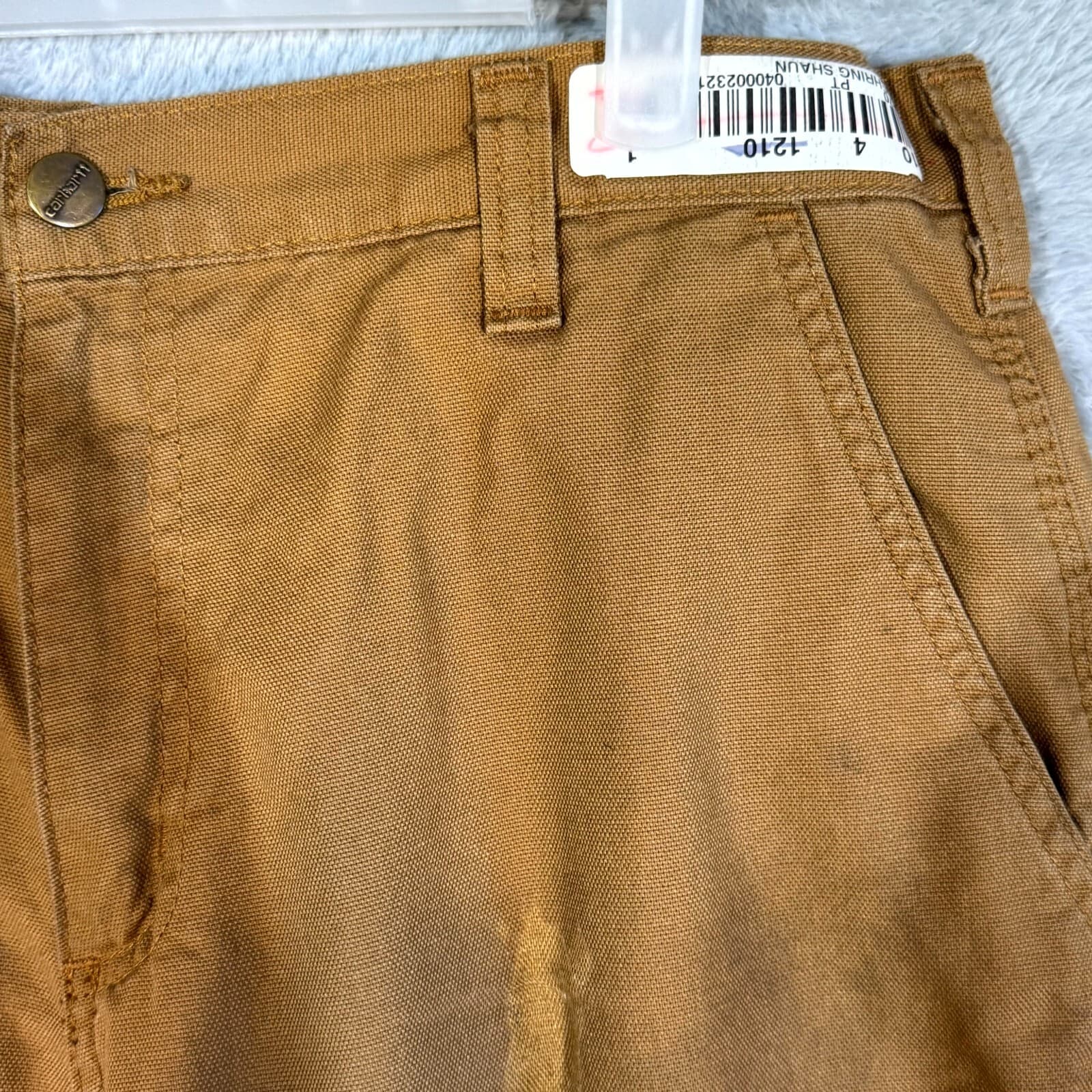 Carhartt Carpenter Pants Men’s 34x36 Brown Cotton Dungaree Fit Straight Leg - Thumbnail 4