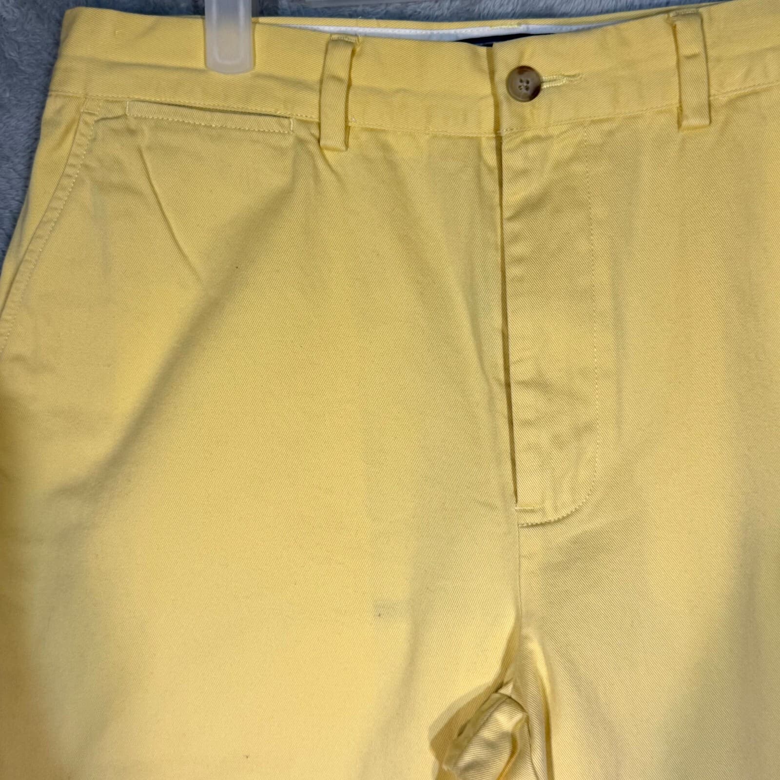Polo Ralph Lauren Men’s Chino Pants 33x34 Yellow Flat Front Mid-Rise Cotton - Thumbnail 3