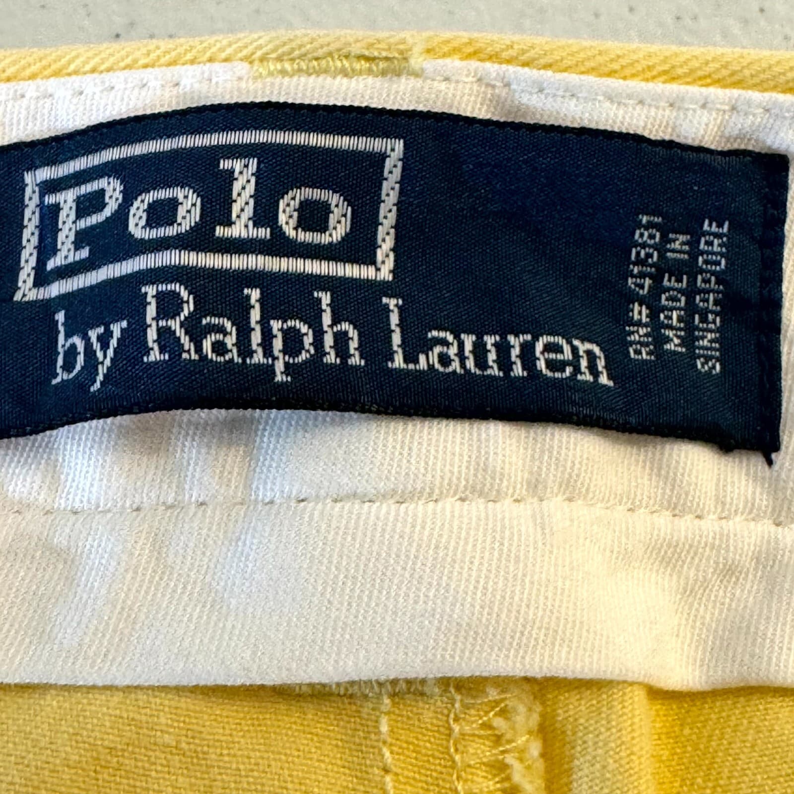 Polo Ralph Lauren Men’s Chino Pants 33x34 Yellow Flat Front Mid-Rise Cotton - Thumbnail 13