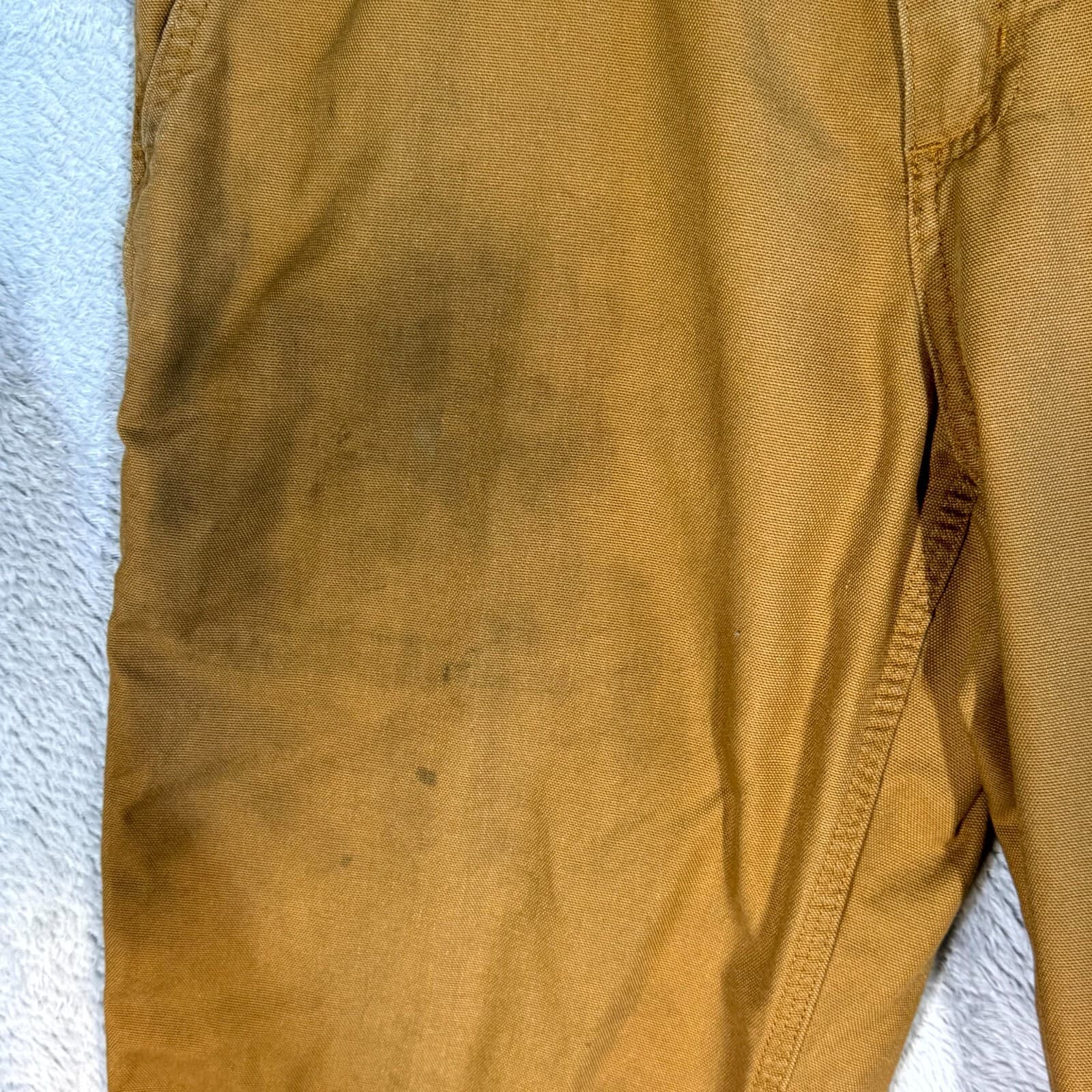 Carhartt Carpenter Pants Men’s 34x36 Brown Cotton Dungaree Fit Straight Leg - Thumbnail 6