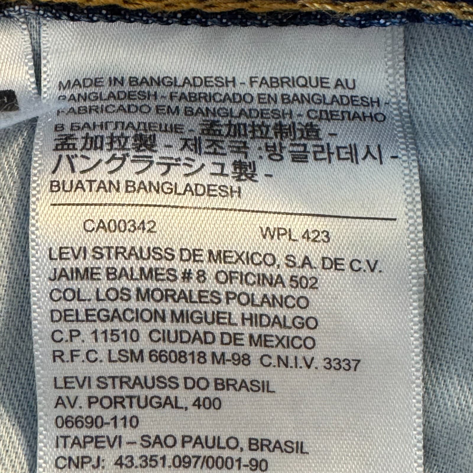 Levi’s 550 Men’s Jeans 42x30 Blue Denim Medium Wash Relaxed Fit - Thumbnail 12