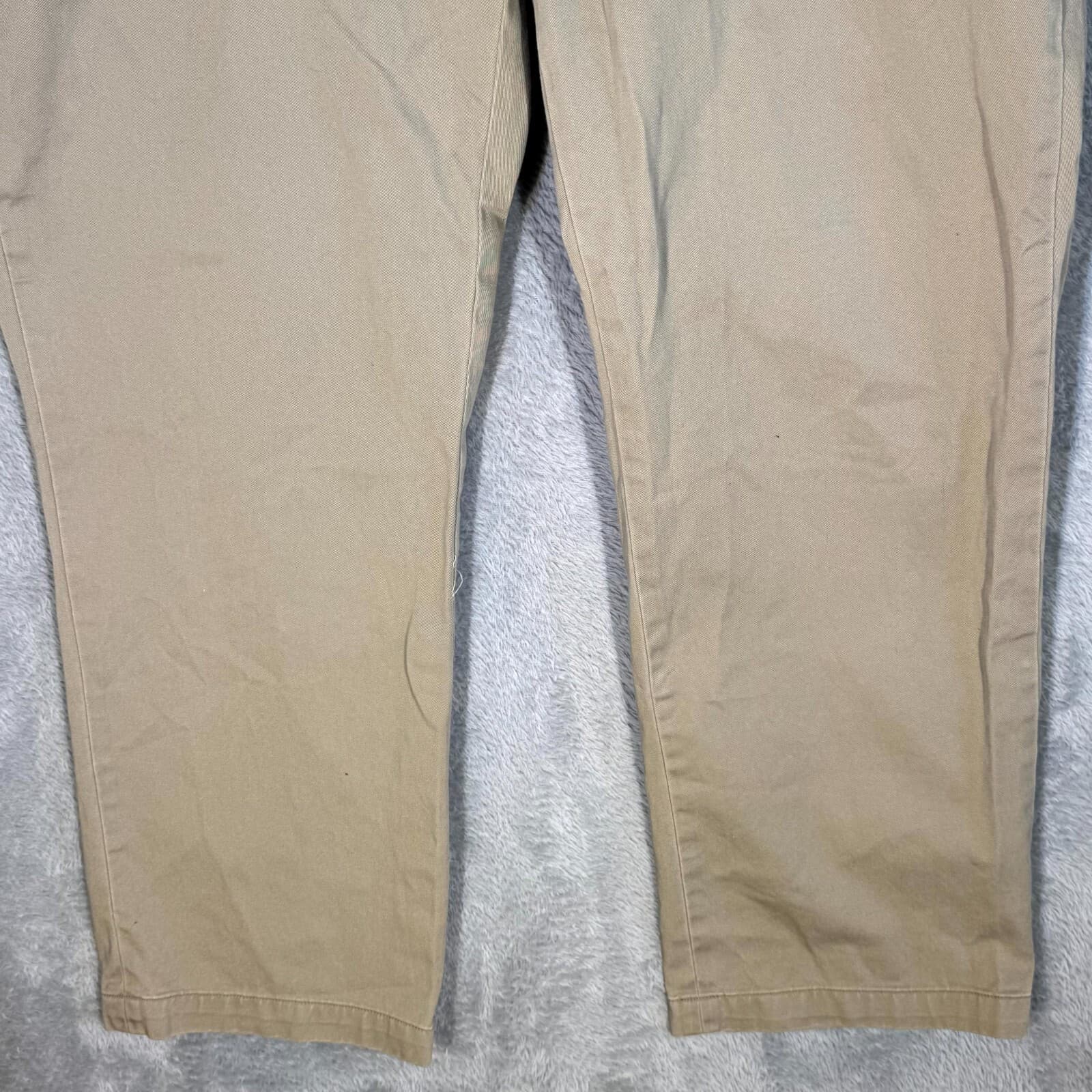 Polo Ralph Lauren Men’s Chino Pants 38x30 Beige Cotton Mid-Rise Flat Front - Thumbnail 5