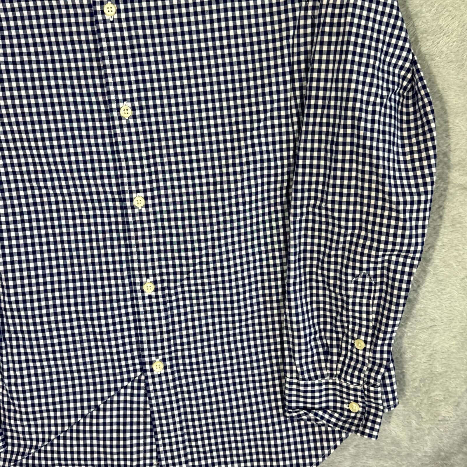 Ralph Lauren Boys Button Down Shirt XL 18–20 Blue Check 100% Cotton - Thumbnail 5