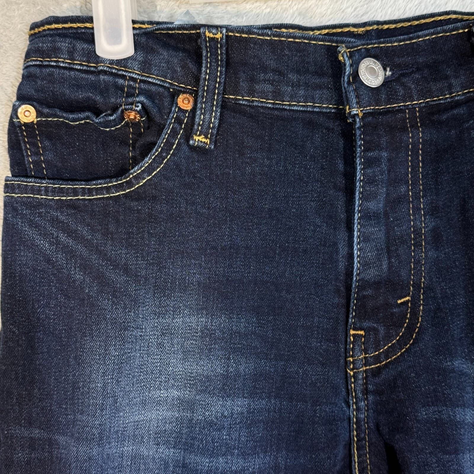 Levis 511 Mens Jeans 30x30 Blue Stretch Denim Medium Wash Straight Leg - Thumbnail 3