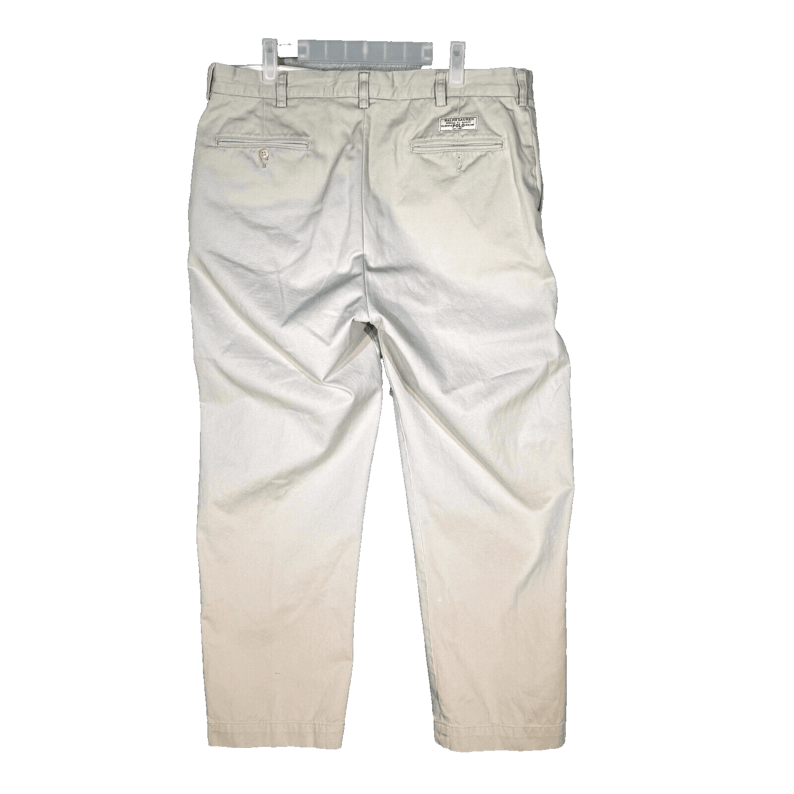 Polo Ralph Lauren Men’s Prospect Pants 36x29 Beige Flat Front Mid-Rise Cotton - Thumbnail 2