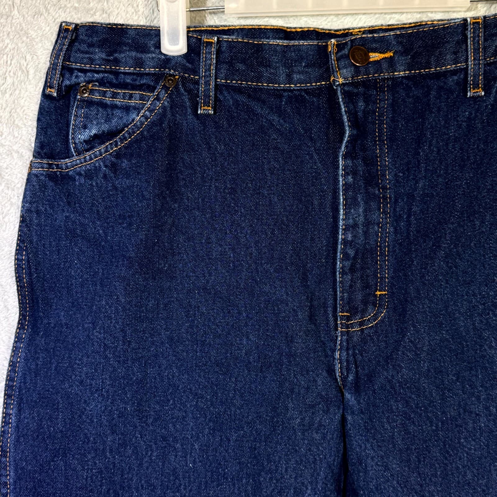 Dickies Men’s Jeans 38x36 Blue Denim 100% Cotton Regular Fit Straight Leg - Thumbnail 3