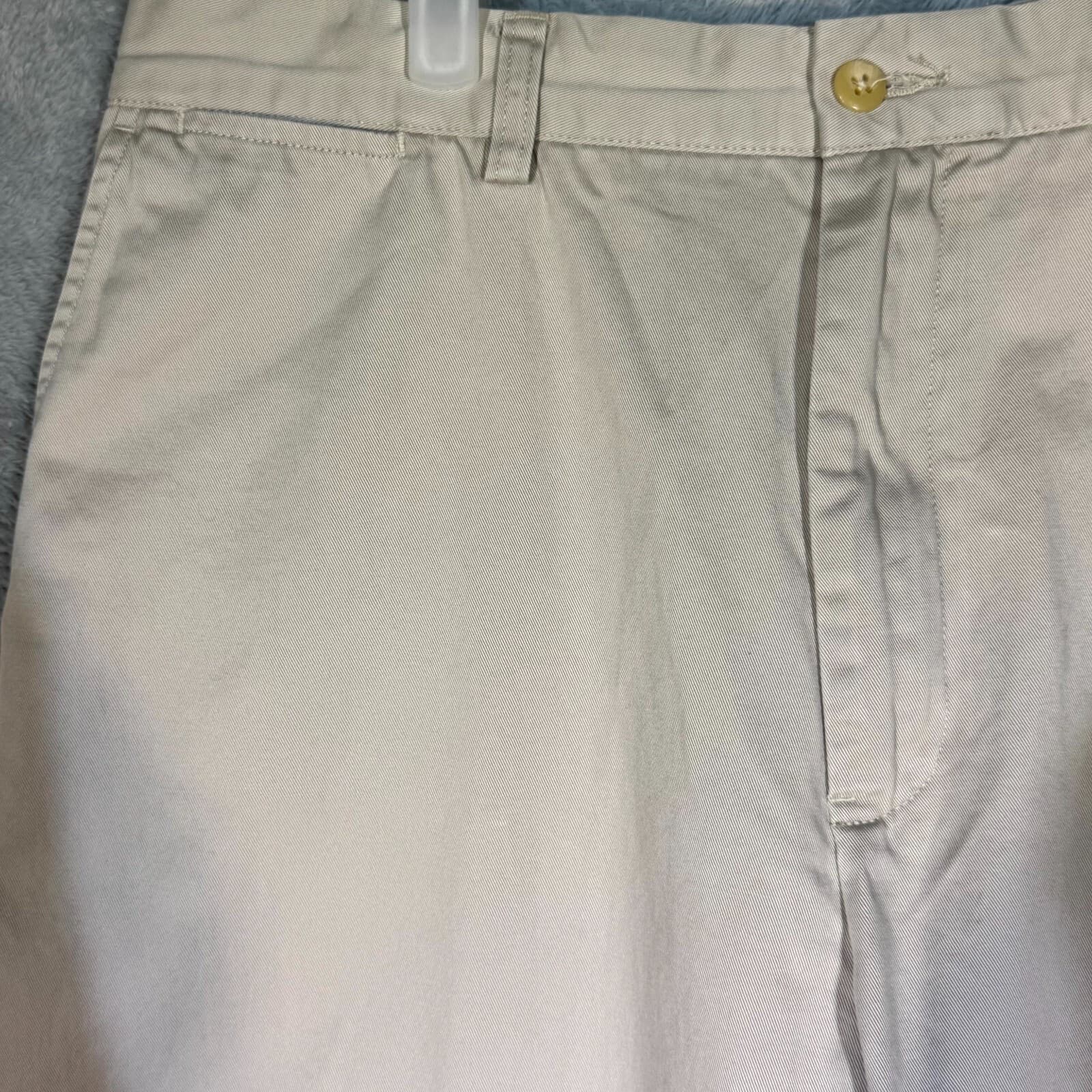 Polo Ralph Lauren Men’s Prospect Pants 36x29 Beige Flat Front Mid-Rise Cotton - Thumbnail 3