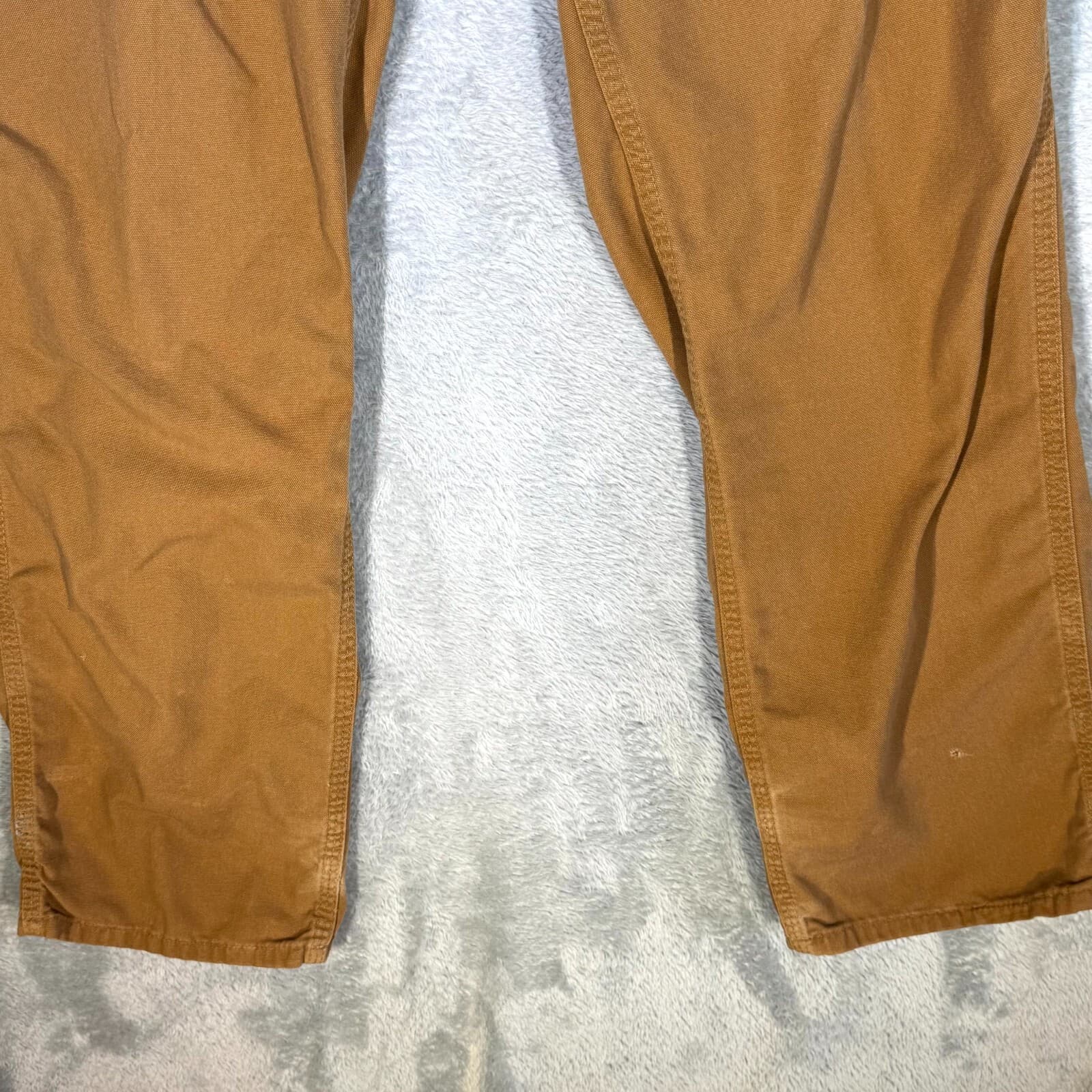 Carhartt Carpenter Pants Men 34x34 Brown Cotton Dungaree Fit Straight Leg - Thumbnail 5