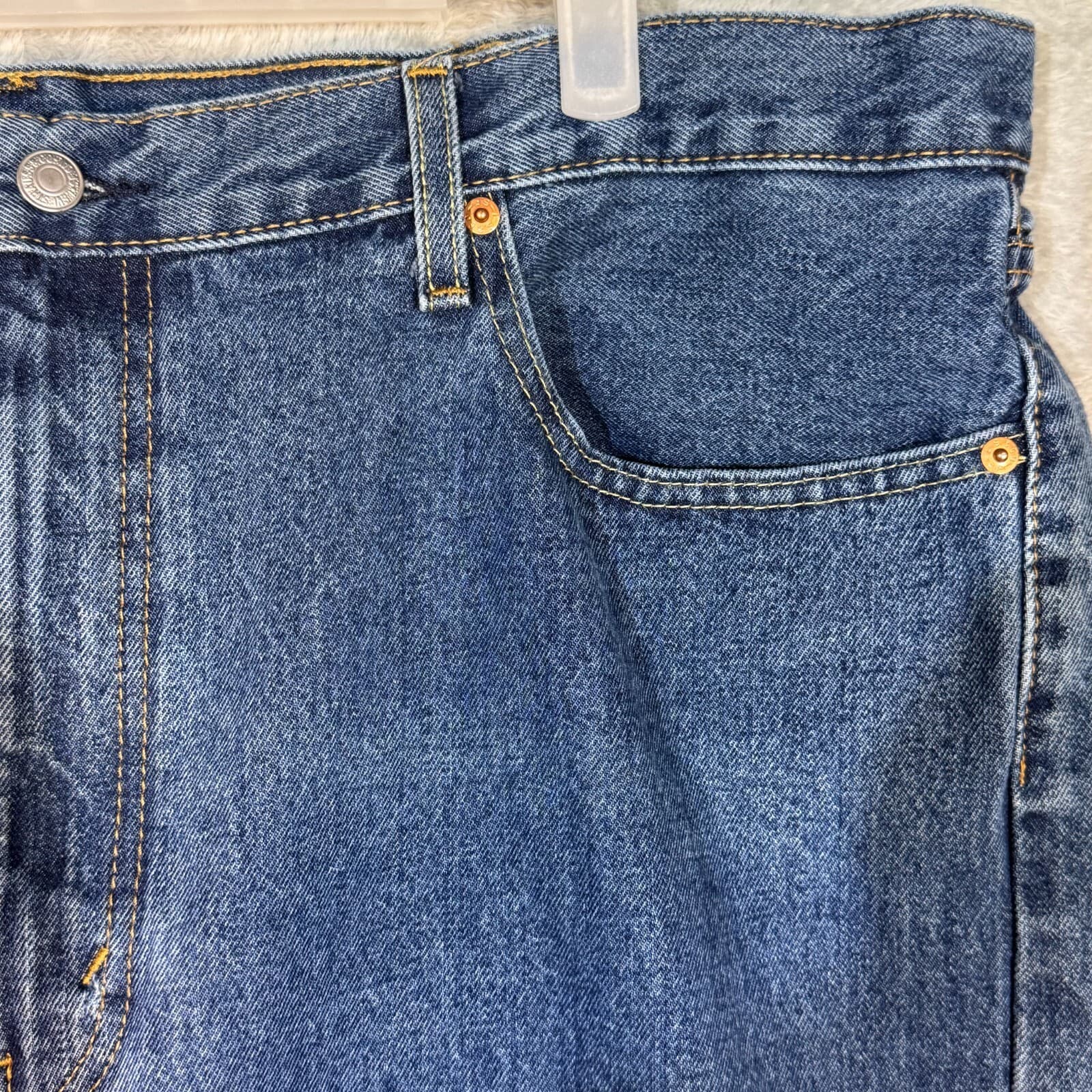 Levi’s 550 Men’s Jeans 42x30 Blue Denim Medium Wash Relaxed Fit - Thumbnail 4