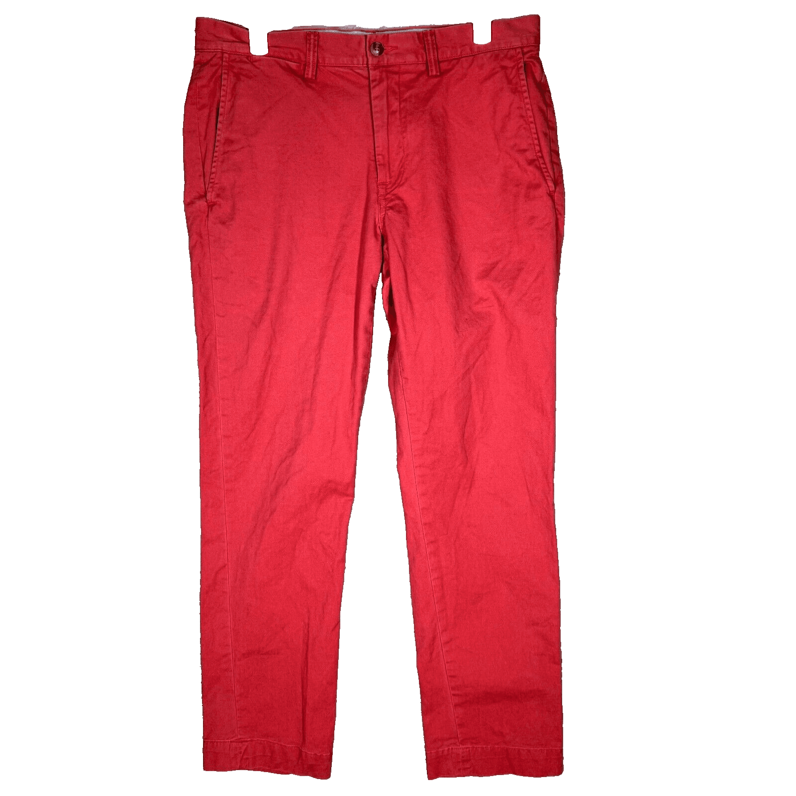 Polo Ralph Lauren Men’s Chino Pants 30x30 Red Stretch Mid-Rise Straight Fit - Image 1