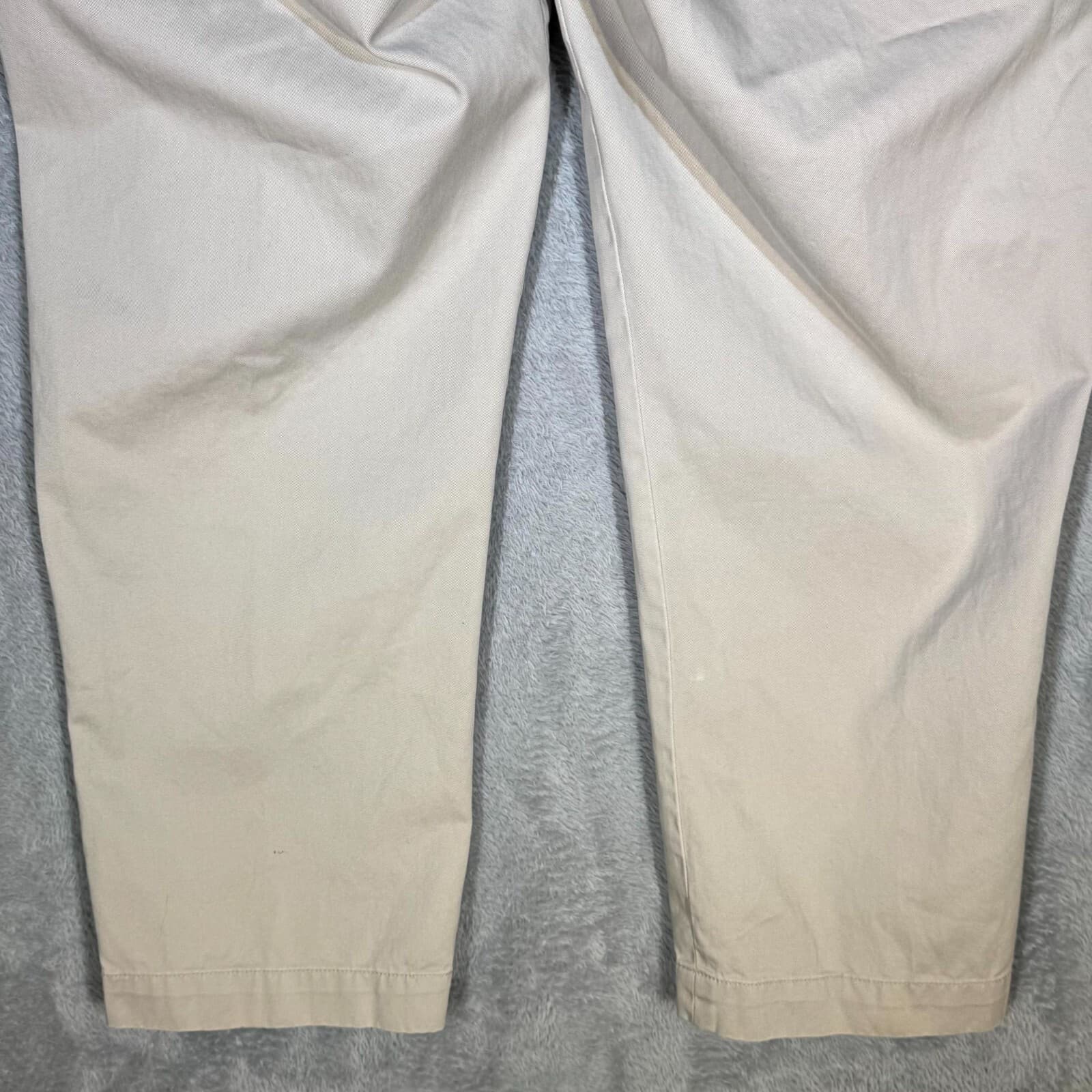 Polo Ralph Lauren Men’s Prospect Pants 36x29 Beige Flat Front Mid-Rise Cotton - Thumbnail 8