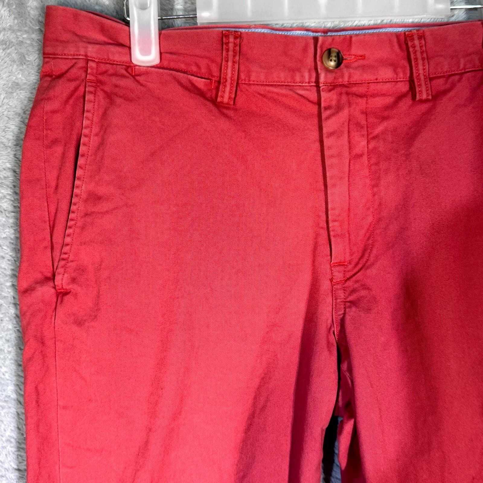 Polo Ralph Lauren Men’s Chino Pants 30x30 Red Stretch Mid-Rise Straight Fit - Thumbnail 3
