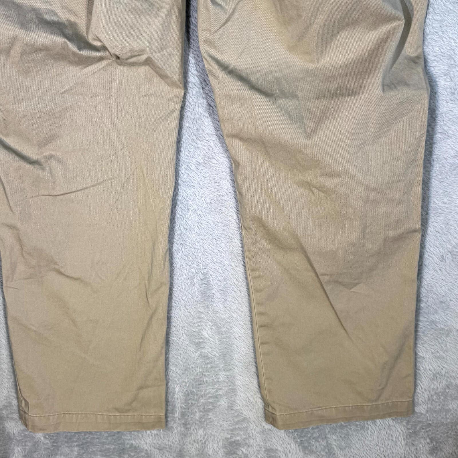 Polo Ralph Lauren Men’s Chino Pants 38x30 Beige Cotton Mid-Rise Flat Front - Thumbnail 8