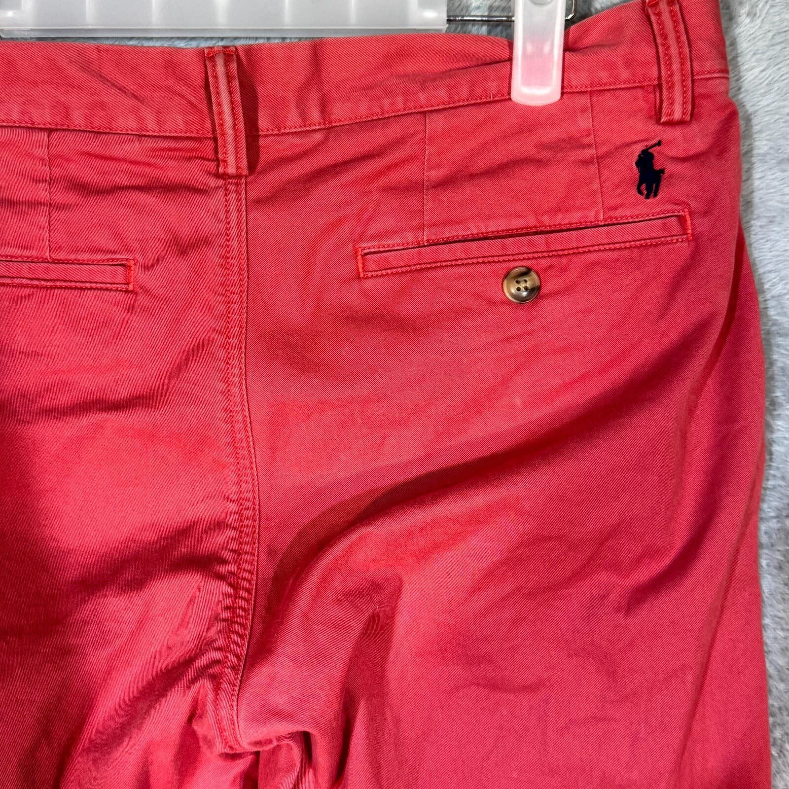 Polo Ralph Lauren Men’s Chino Pants 30x30 Red Stretch Mid-Rise Straight Fit - Thumbnail 7