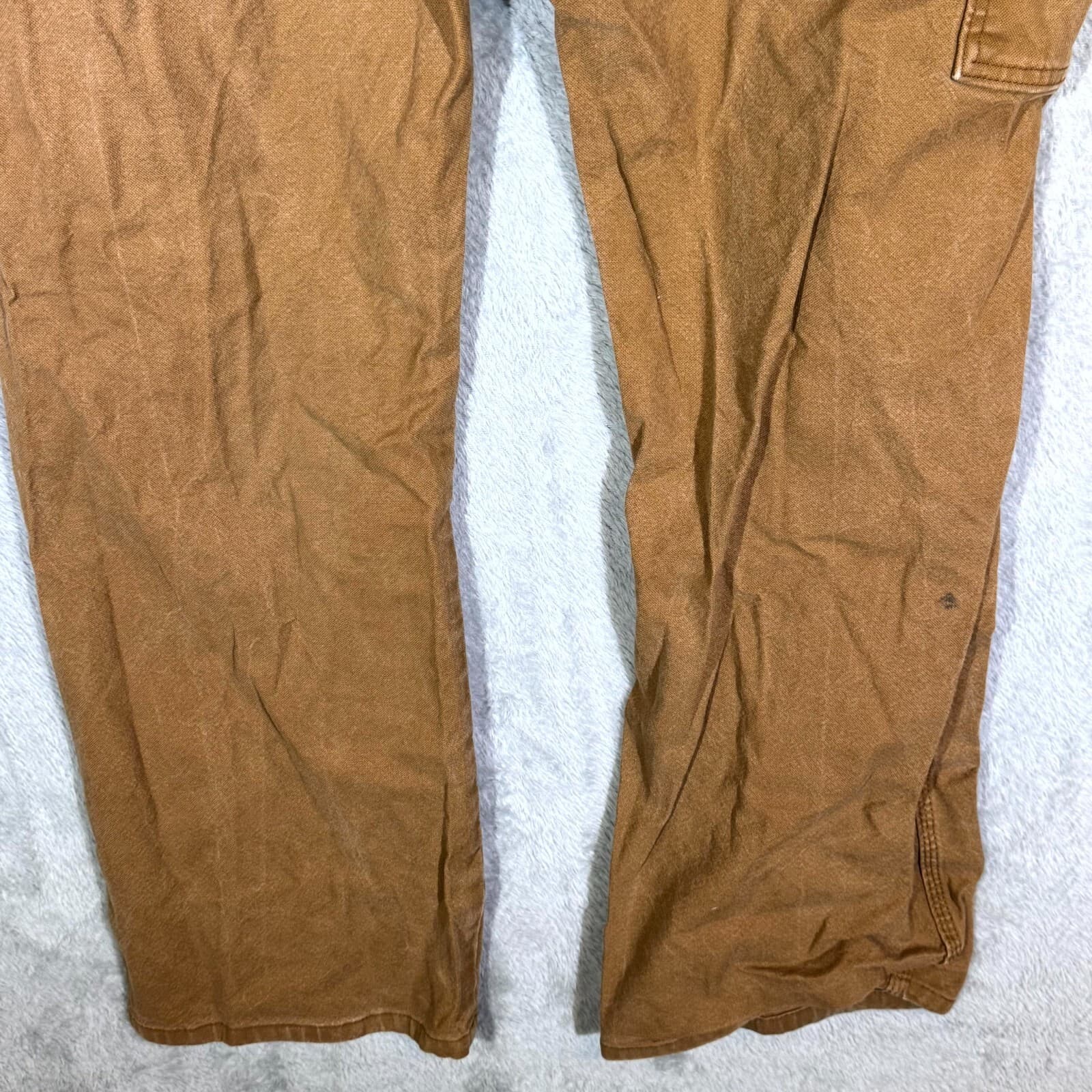 Dickies Carpenter Jeans Men’s 40x32 Brown Denim Stretch Straight Leg Workwear - Thumbnail 7