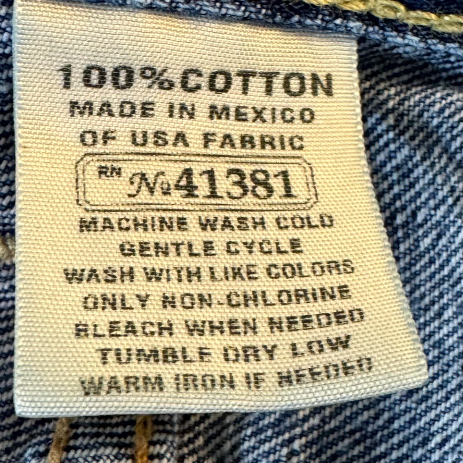 Polo Ralph Lauren Men’s Jeans 36x30 Blue Denim Vintage Classic Straight Leg - Thumbnail 11