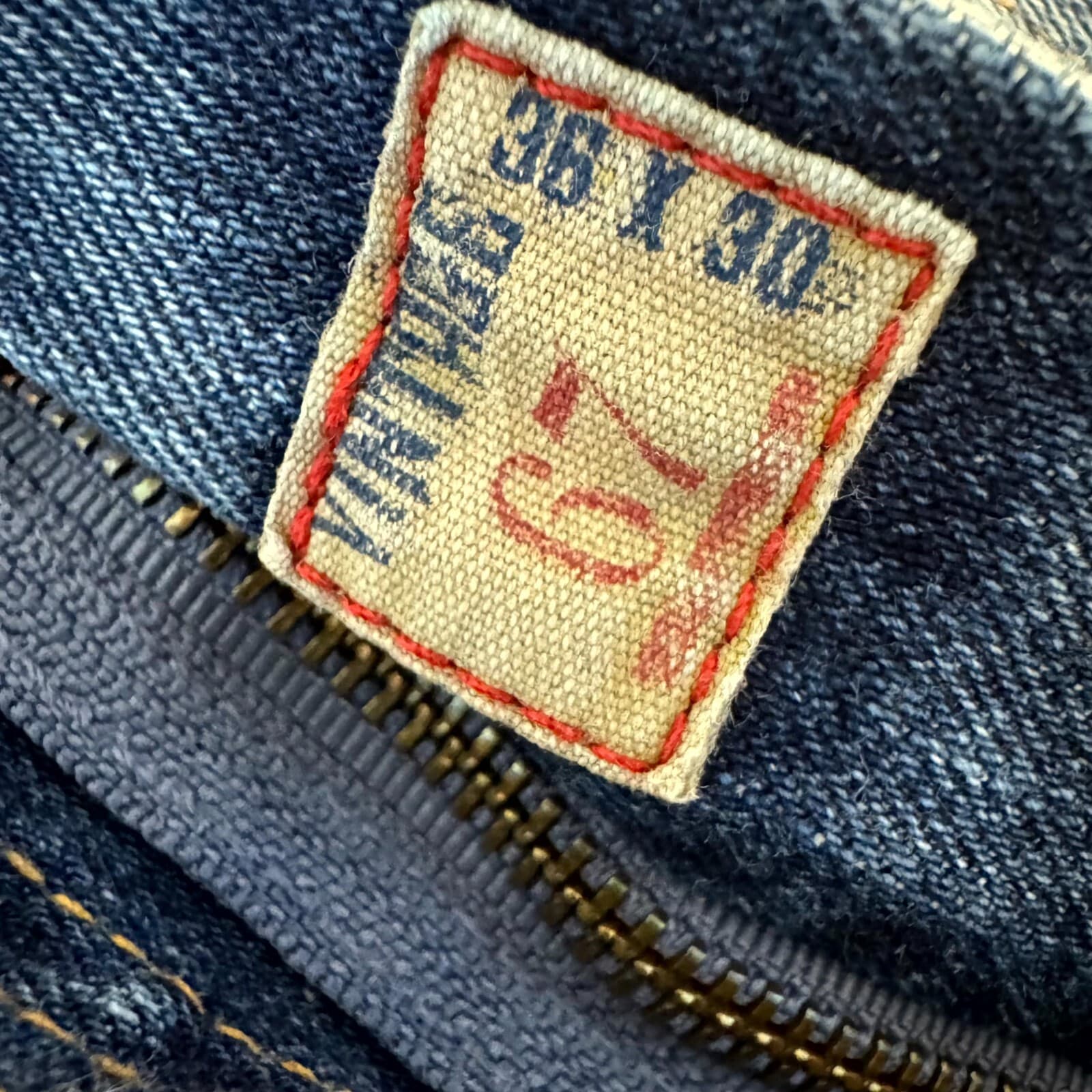 Polo Ralph Lauren Men’s Jeans 36x30 Blue Denim Vintage Classic Straight Leg - Thumbnail 13