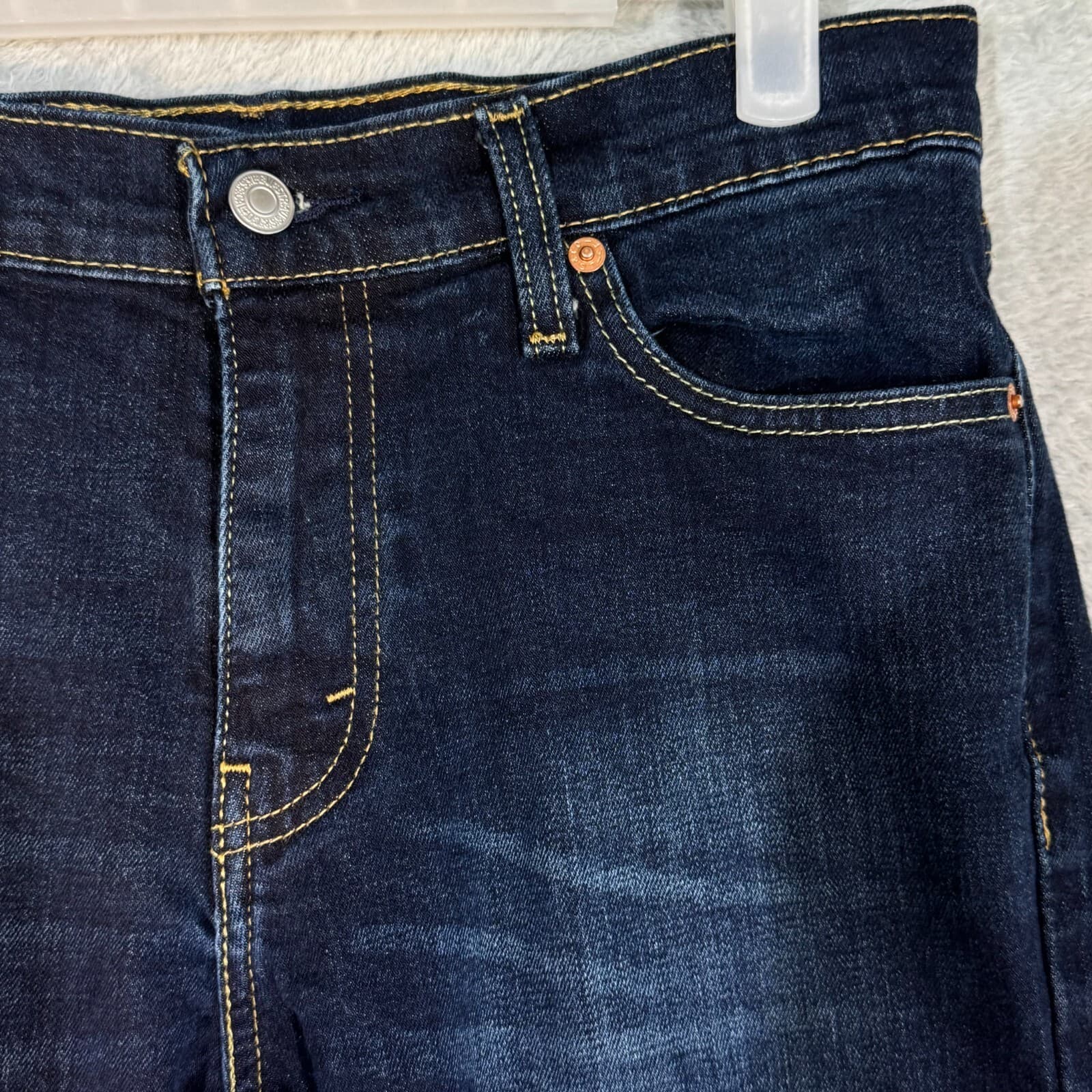 Levis 511 Mens Jeans 30x30 Blue Stretch Denim Medium Wash Straight Leg - Thumbnail 4