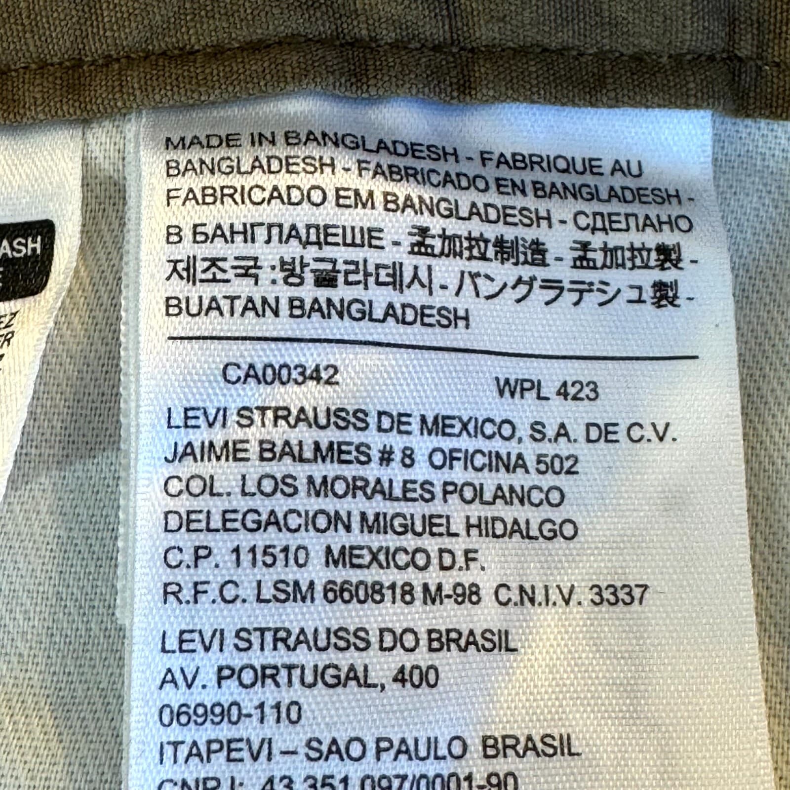 Levis Mens Carrier Cargo Shorts 40 Tan Loose Fit Mid Rise Flat Front - Thumbnail 13