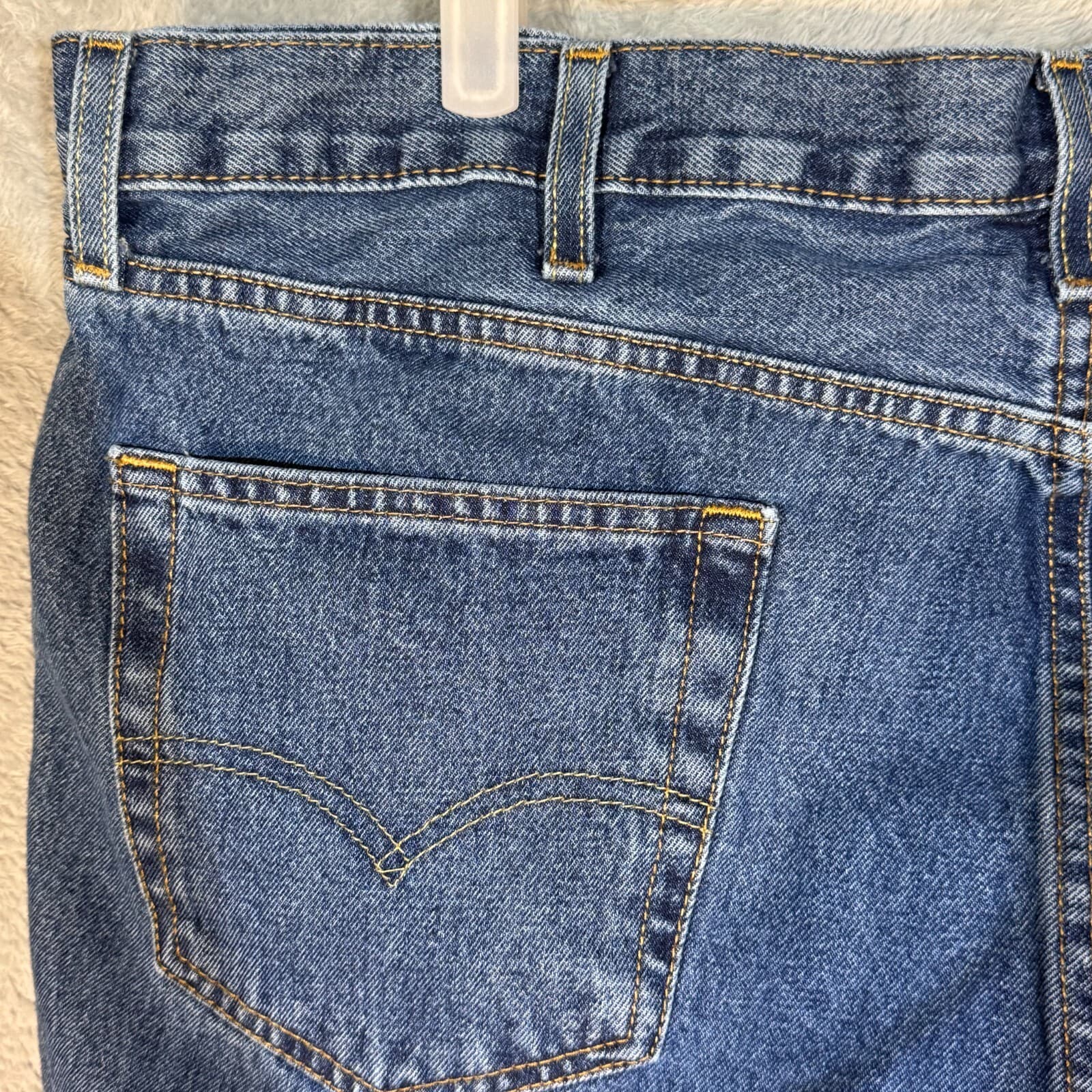 Levi’s 550 Men’s Jeans 42x30 Blue Denim Medium Wash Relaxed Fit - Thumbnail 6