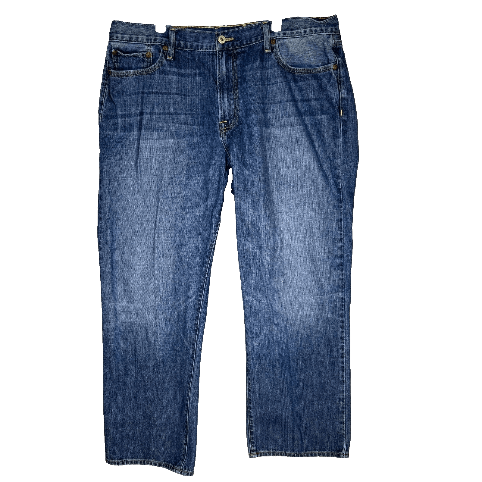 Vintage Lucky Brand 361 Jeans Men 38 Blue Denim Straight Leg 5-Pocket - Image 1