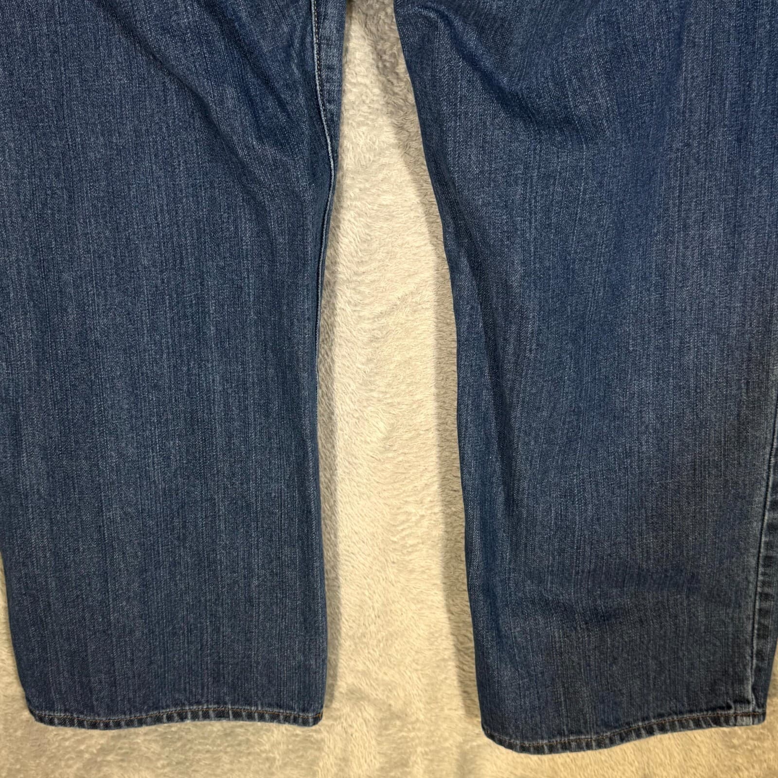 Vintage Lucky Brand 361 Jeans Men 38 Blue Denim Straight Leg 5-Pocket - Thumbnail 8