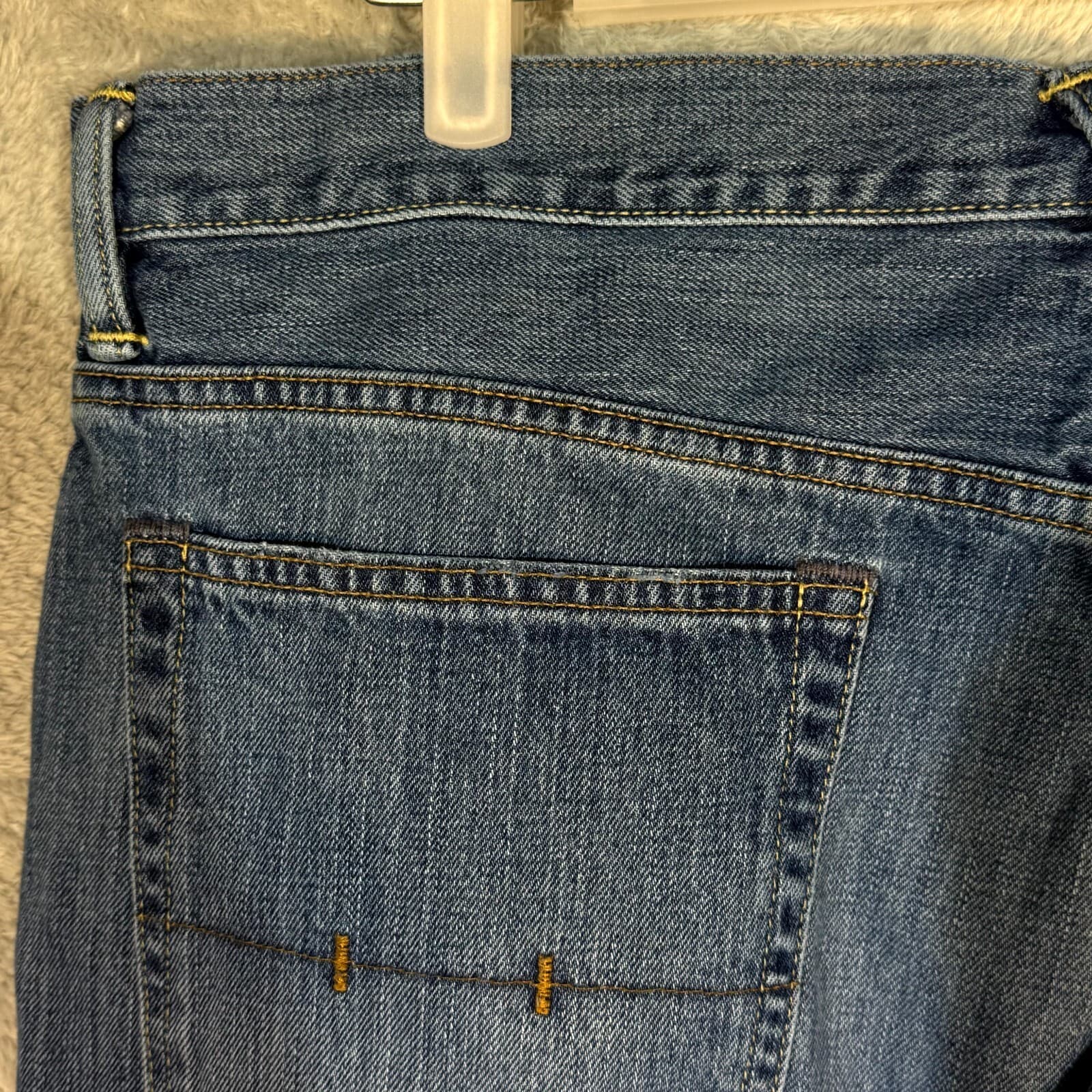 Polo Ralph Lauren Men’s Jeans 36x30 Blue Denim Vintage Classic Straight Leg - Thumbnail 6