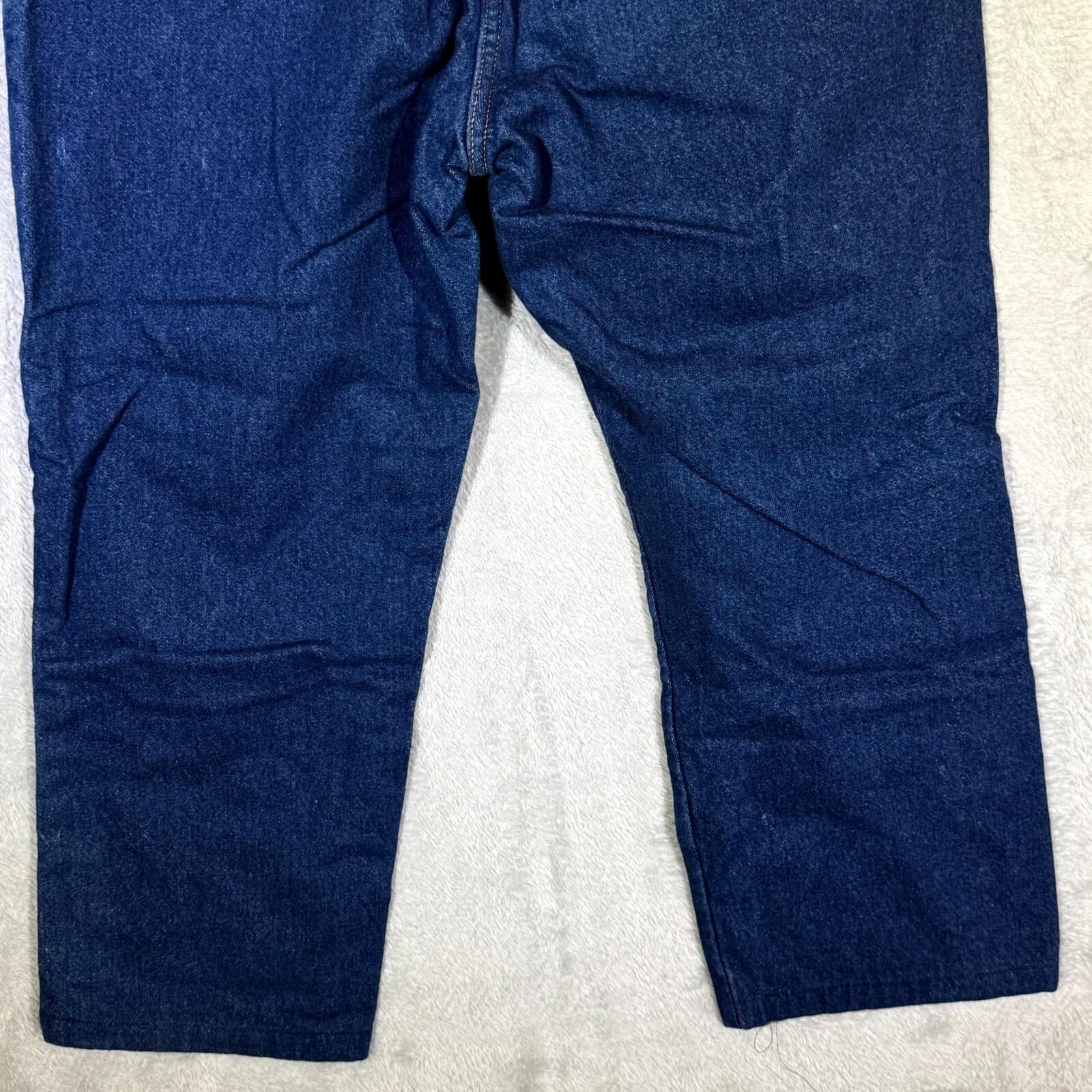 Dickies Jeans Mens 40x30 Blue Denim Flannel Lined Plaid High Rise Straight Leg - Thumbnail 9