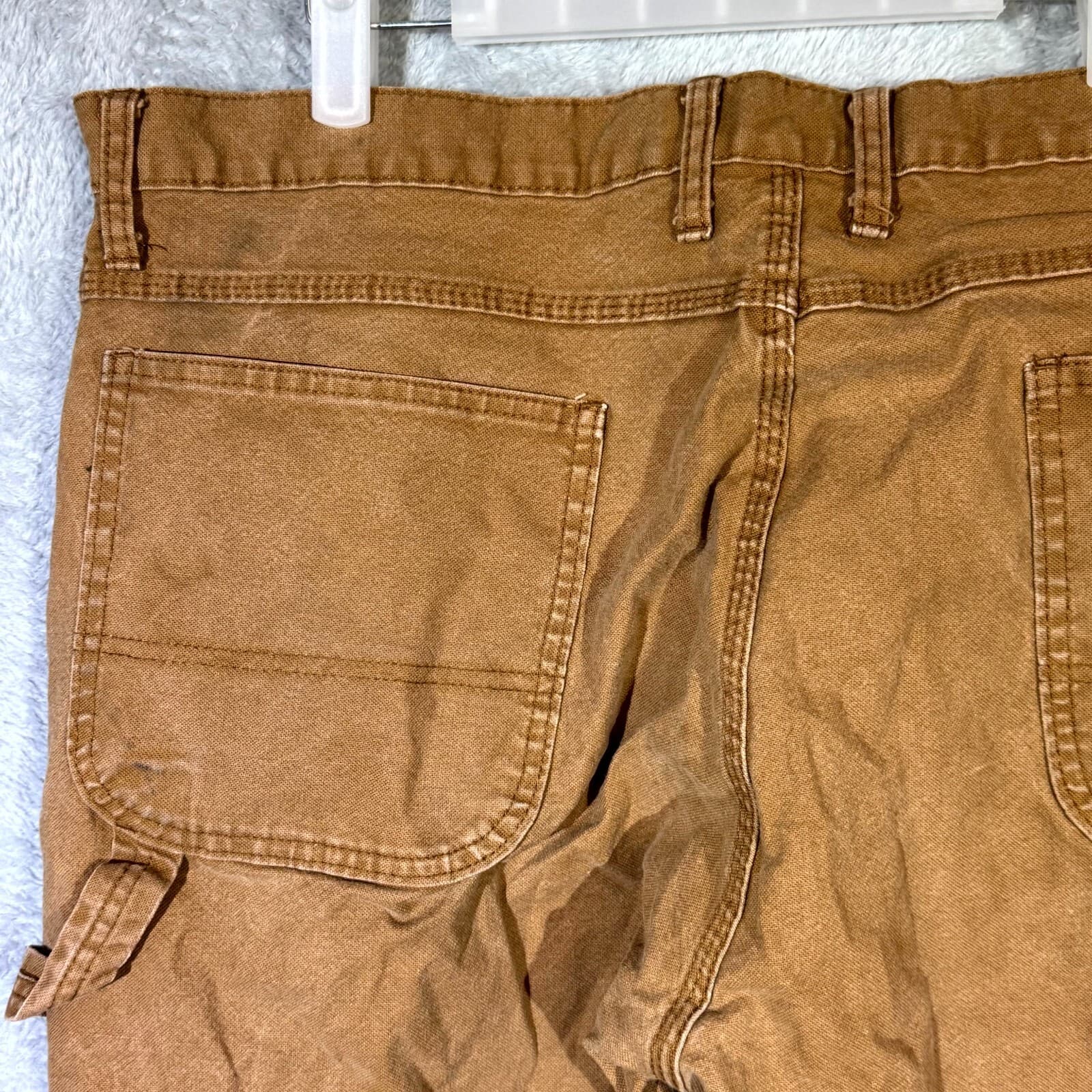 Dickies Carpenter Jeans Men’s 40x32 Brown Denim Stretch Straight Leg Workwear - Thumbnail 5