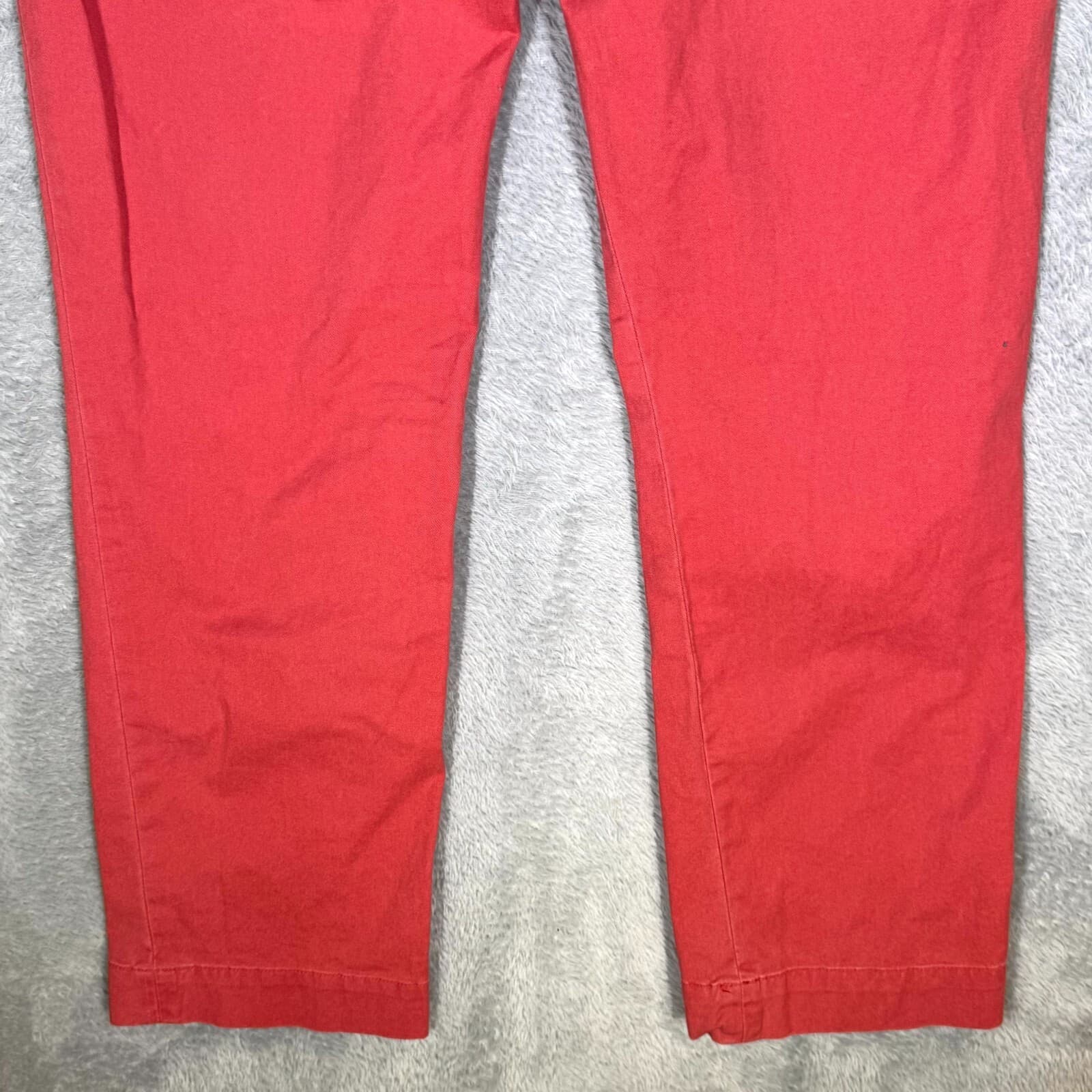 Polo Ralph Lauren Men’s Chino Pants 30x30 Red Stretch Mid-Rise Straight Fit - Thumbnail 8