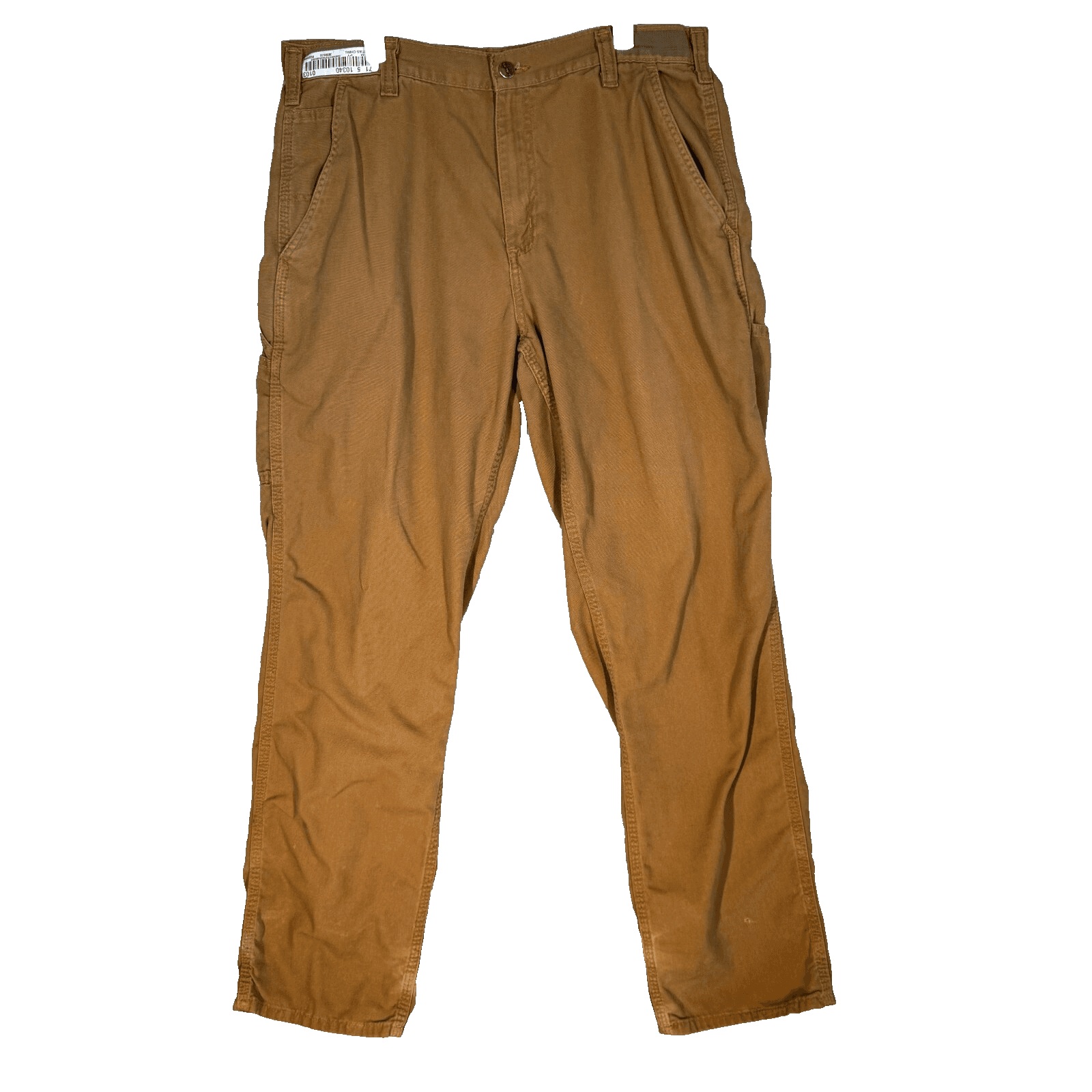 Carhartt Carpenter Pants Men 34x34 Brown Cotton Dungaree Fit Straight Leg - Image 1