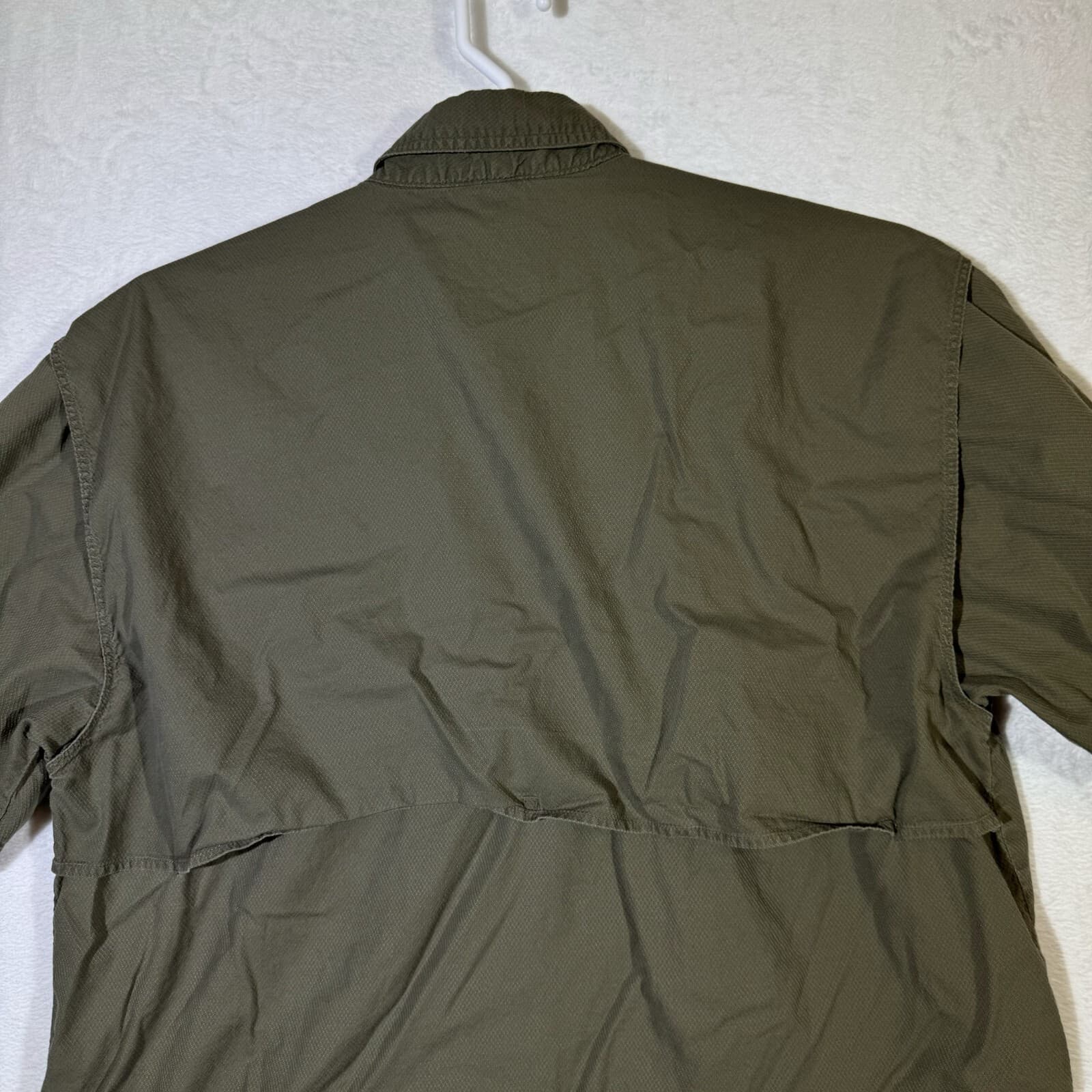 Reel Legends Shirt Men's Large Vented Fishing Outdoor Short Sleeve Nylon Green - Thumbnail 12