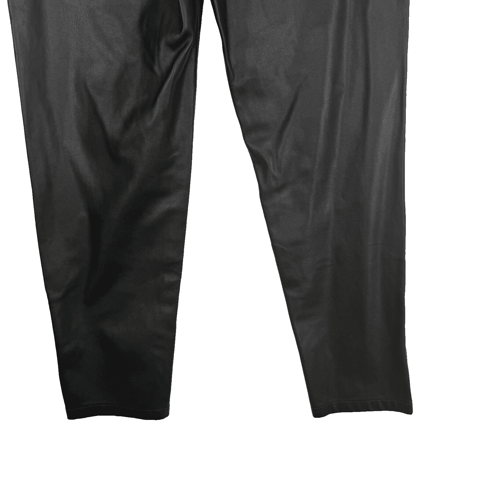 ZARA Women’s Black Faux-Leather High‑Rise Skinny Pants, Size 2 – 5-Pocket W390 - Thumbnail 3