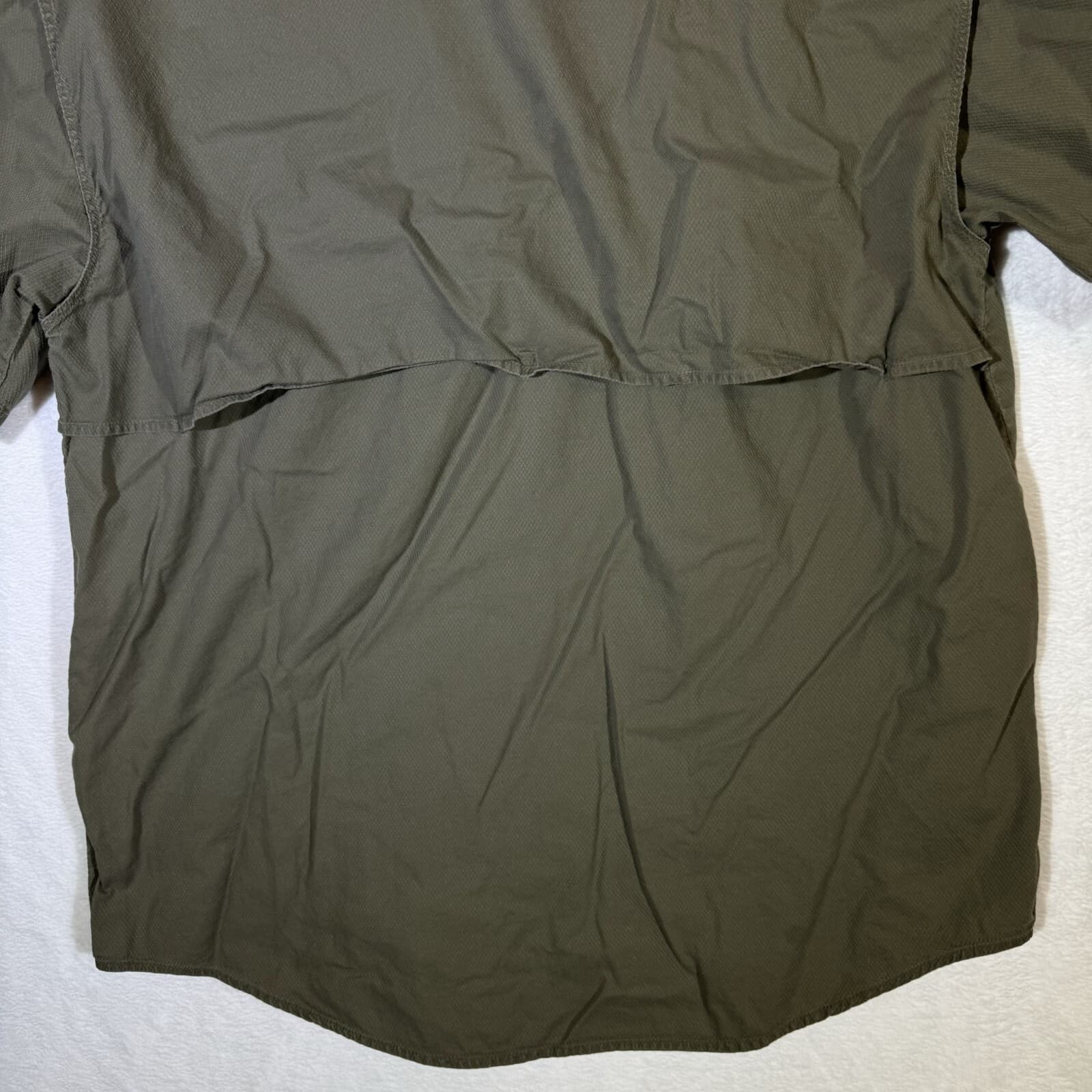 Reel Legends Shirt Men's Large Vented Fishing Outdoor Short Sleeve Nylon Green - Thumbnail 10