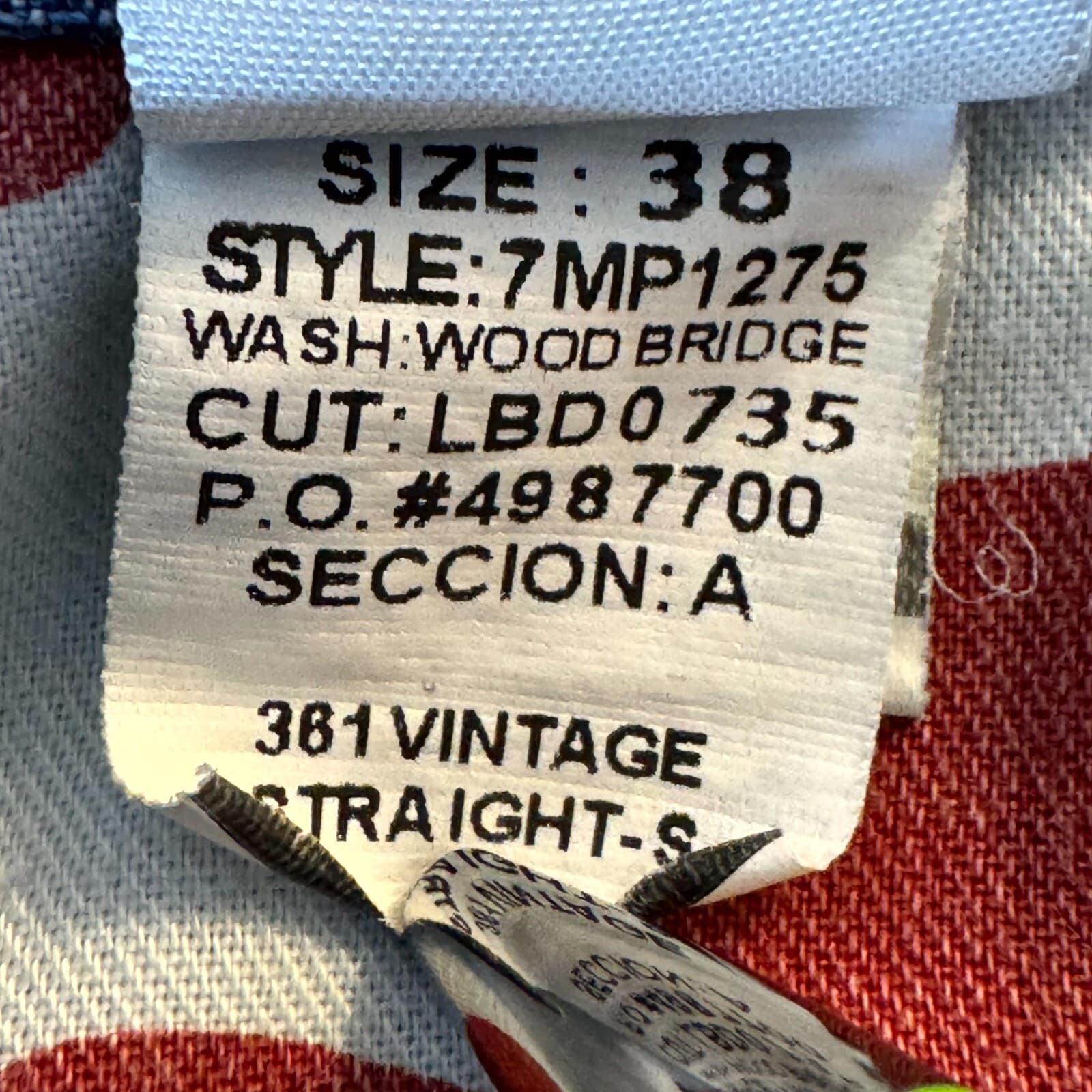 Vintage Lucky Brand 361 Jeans Men 38 Blue Denim Straight Leg 5-Pocket - Thumbnail 13