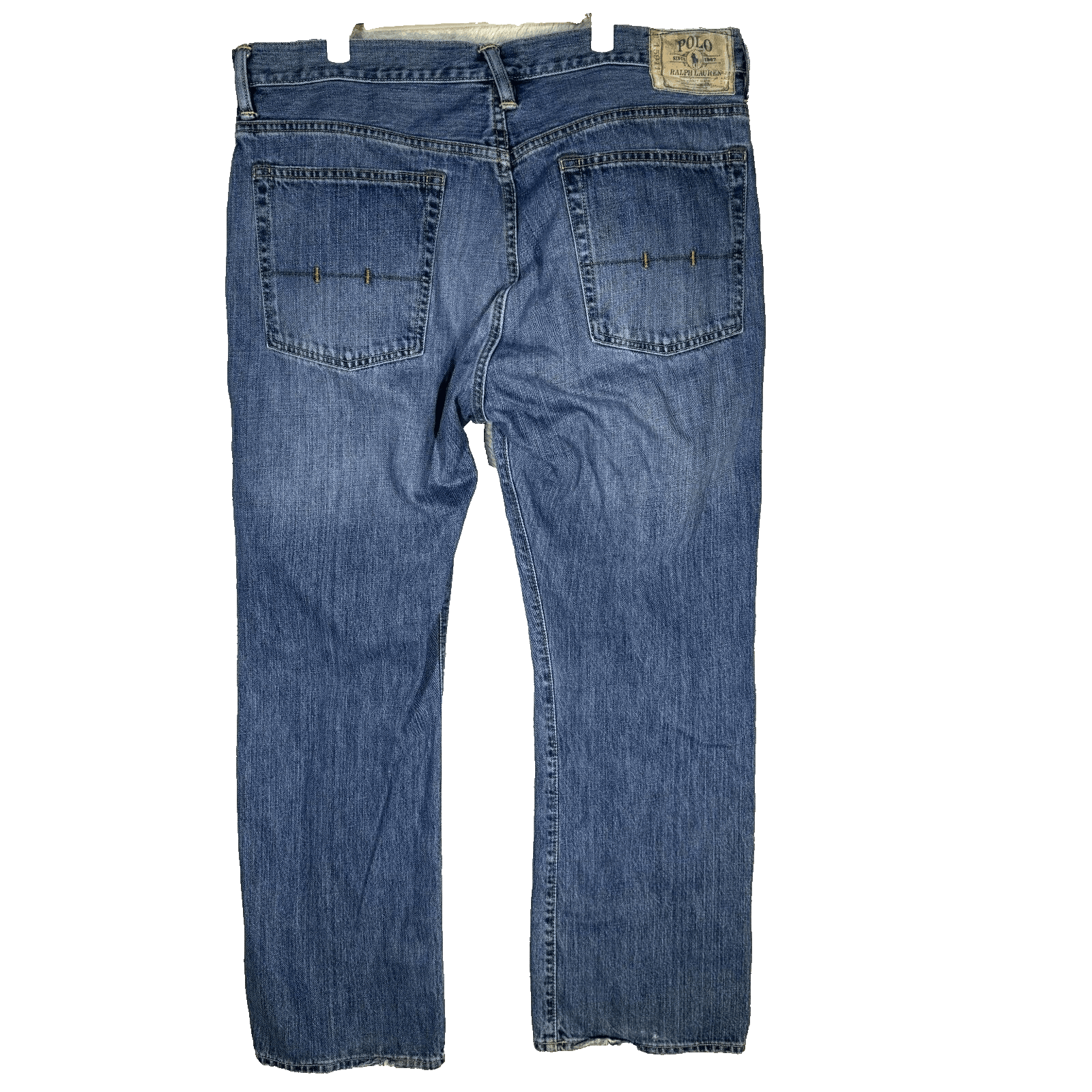 Polo Ralph Lauren Men’s Jeans 36x30 Blue Denim Vintage Classic Straight Leg - Thumbnail 2