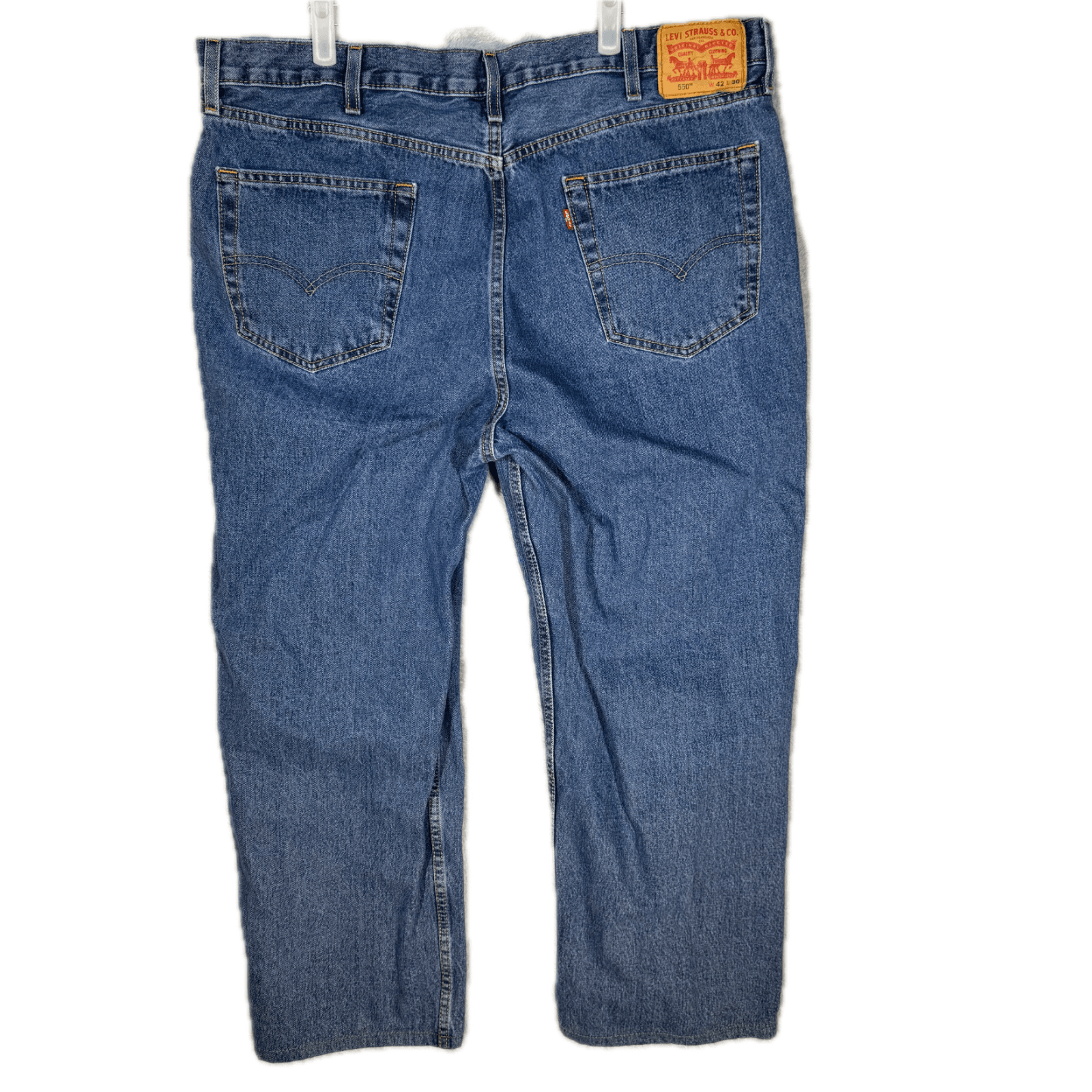 Levi’s 550 Men’s Jeans 42x30 Blue Denim Medium Wash Relaxed Fit - Thumbnail 2