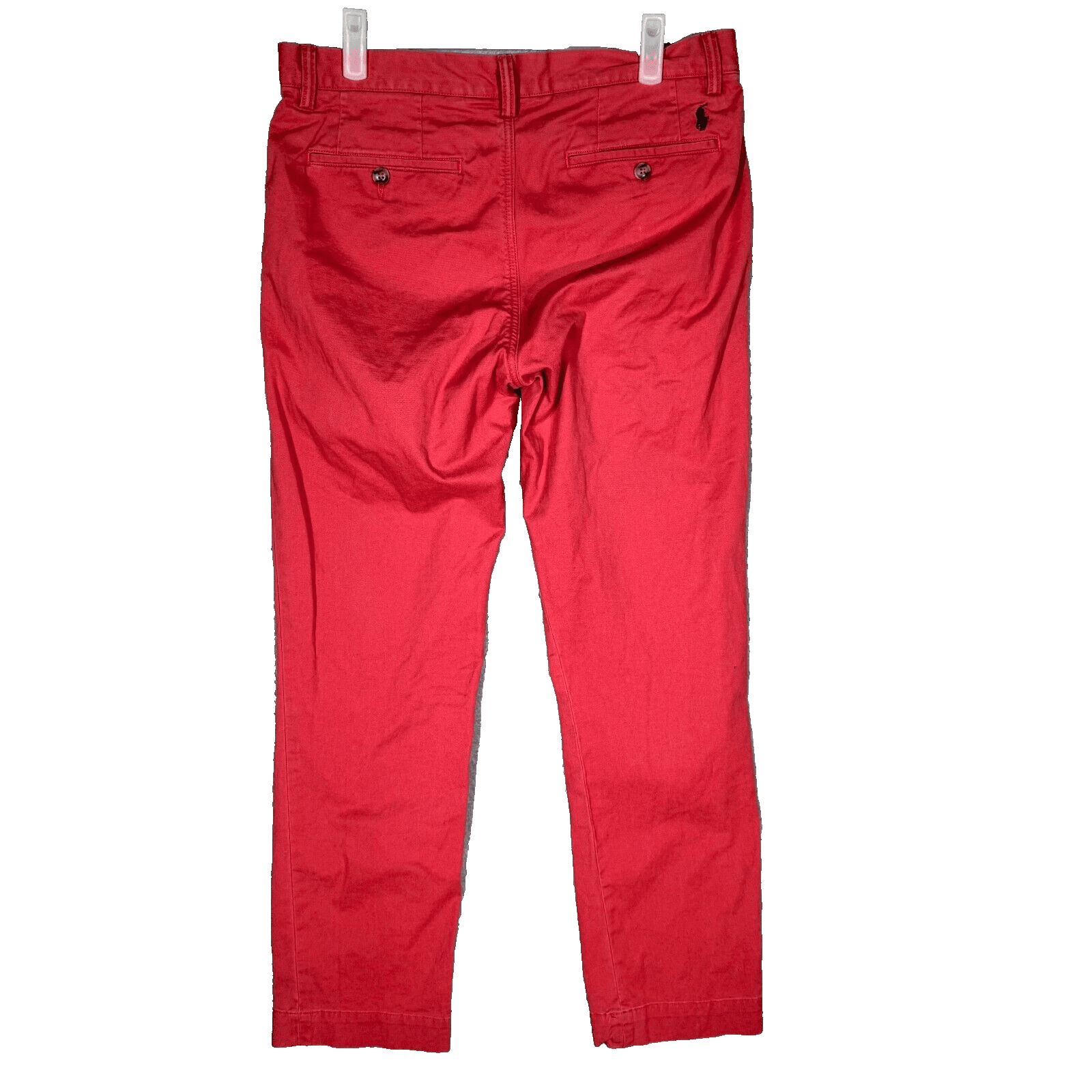 Polo Ralph Lauren Men’s Chino Pants 30x30 Red Stretch Mid-Rise Straight Fit - Thumbnail 2