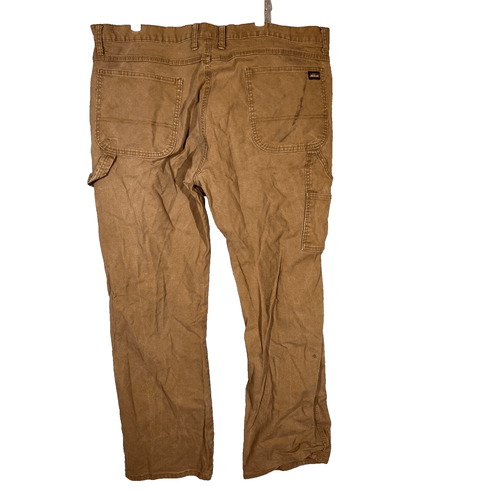 Dickies Carpenter Jeans Men’s 40x32 Brown Denim Stretch Straight Leg Workwear - Thumbnail 2