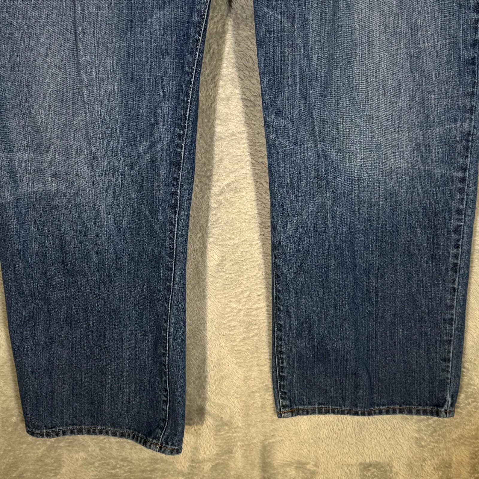 Vintage Lucky Brand 361 Jeans Men 38 Blue Denim Straight Leg 5-Pocket - Thumbnail 5
