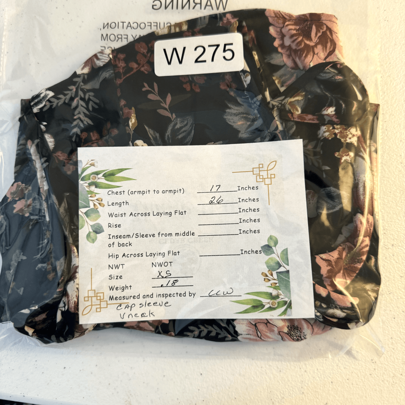 Halogen Women’s Multicolor Floral Cap‑Sleeve Blouse XS Lightweight Polyest W275 - Thumbnail 7