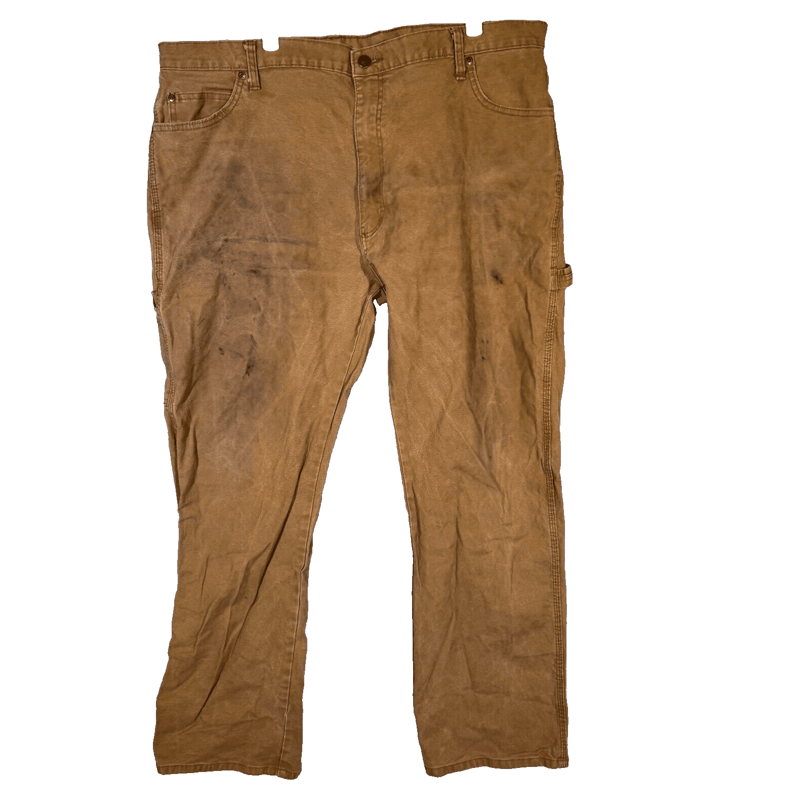 Dickies Carpenter Jeans Men’s 40x32 Brown Denim Stretch Straight Leg Workwear - Image 1