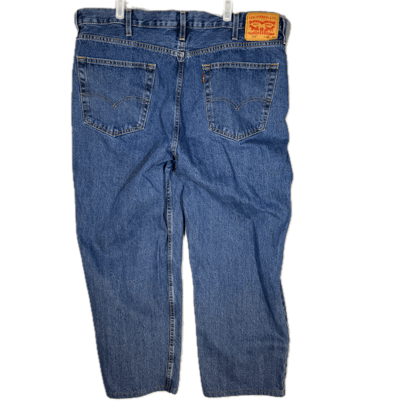 Levi’s 550 Men’s Jeans 42x30 Blue Denim Medium Wash Relaxed Fit - Thumbnail 2