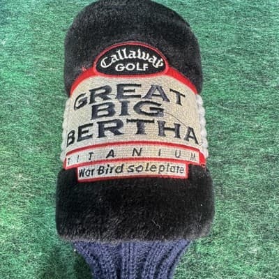 Vintage Callaway Great Big Bertha Titanium 1 Driver Headcover Black Golf Club - Image 1