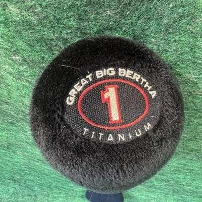 Vintage Callaway Great Big Bertha Titanium 1 Driver Headcover Black Golf Club - Thumbnail 2