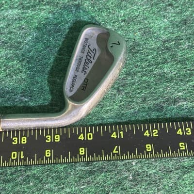 Vintage Titleist DTR 1 Iron Mens RH True Temper Steel Silver Distance Research - Thumbnail 5